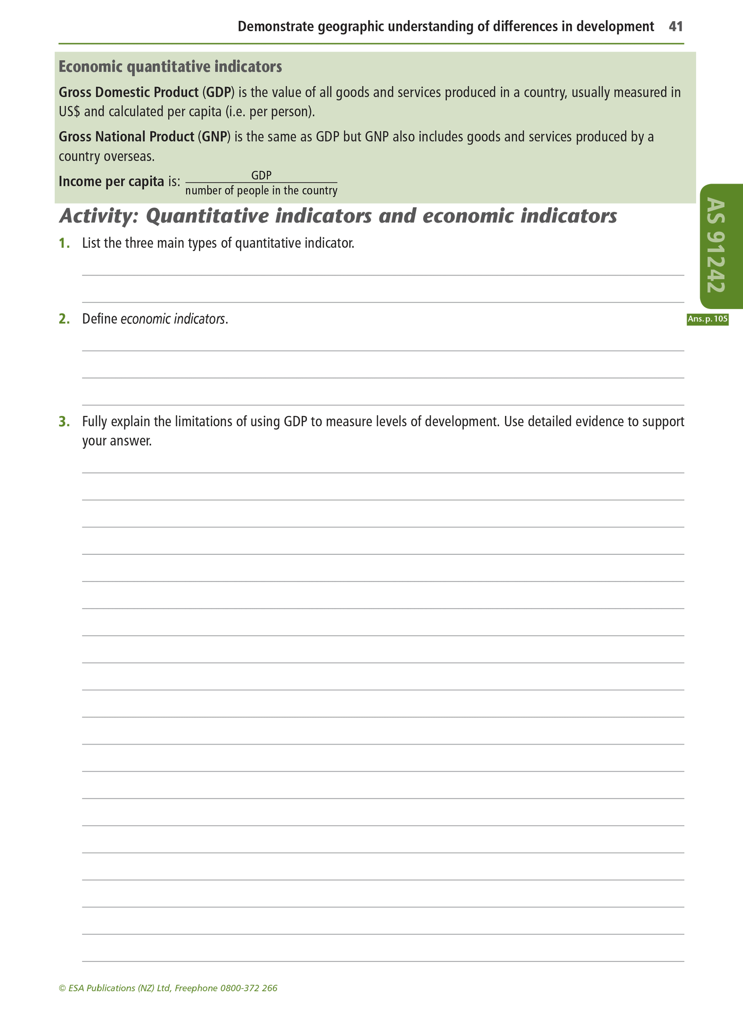 Level 2 Geography Learning Workbook