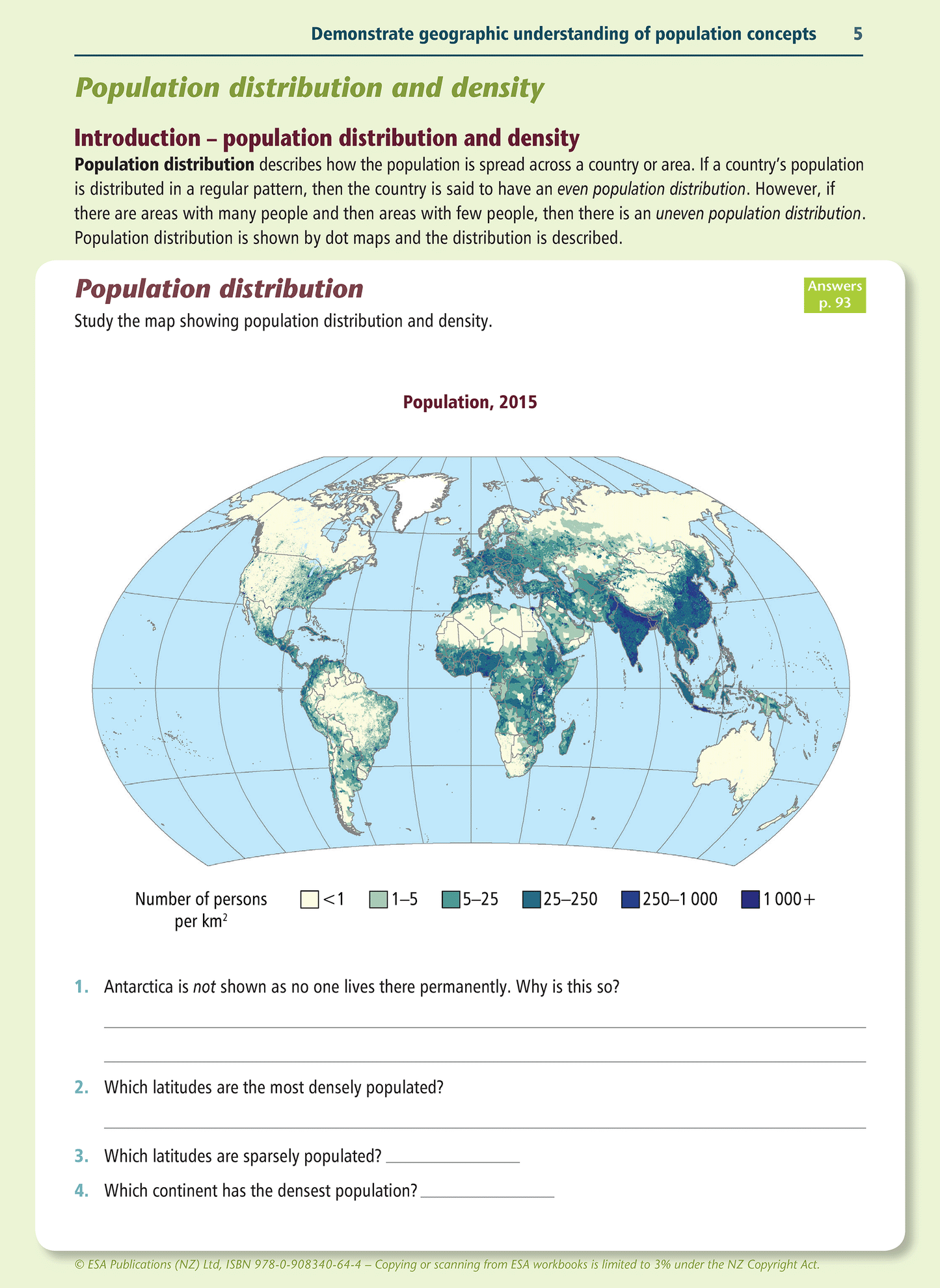 Level 1 Population Concepts 1.2 Learning Workbook