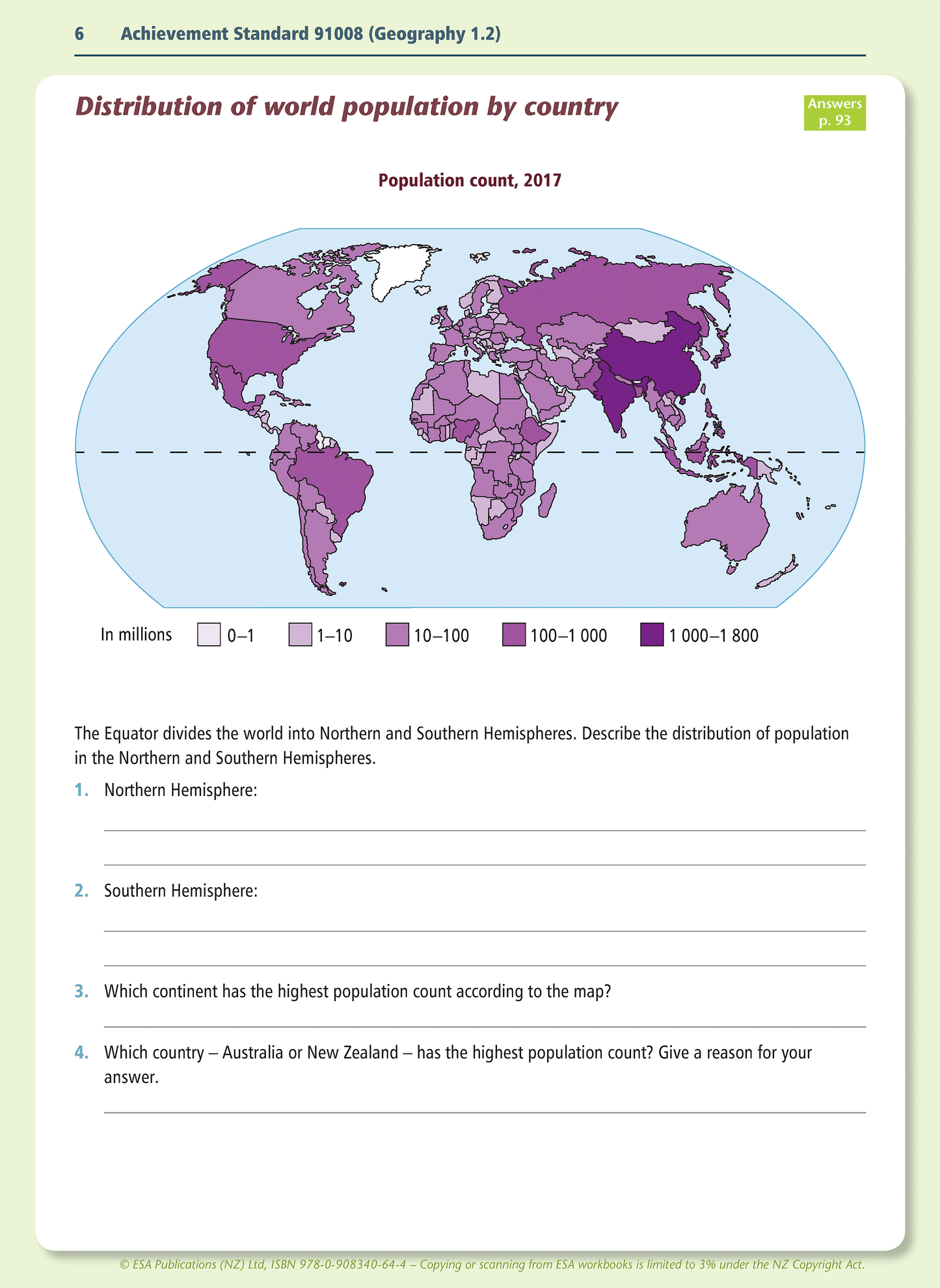 Level 1 Population Concepts 1.2 Learning Workbook