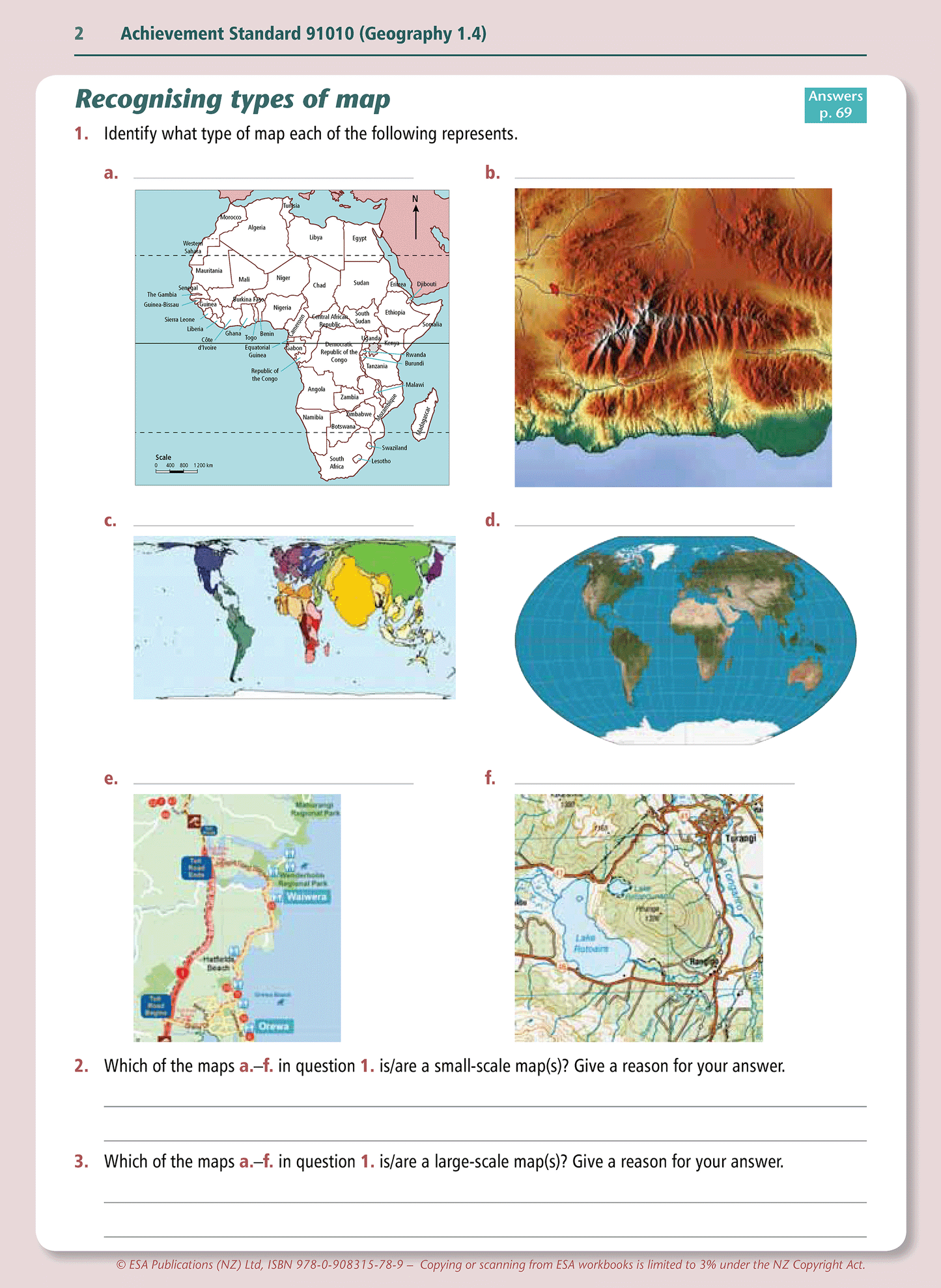 Level 1 Geographic Skills 1.4 Learning Workbook