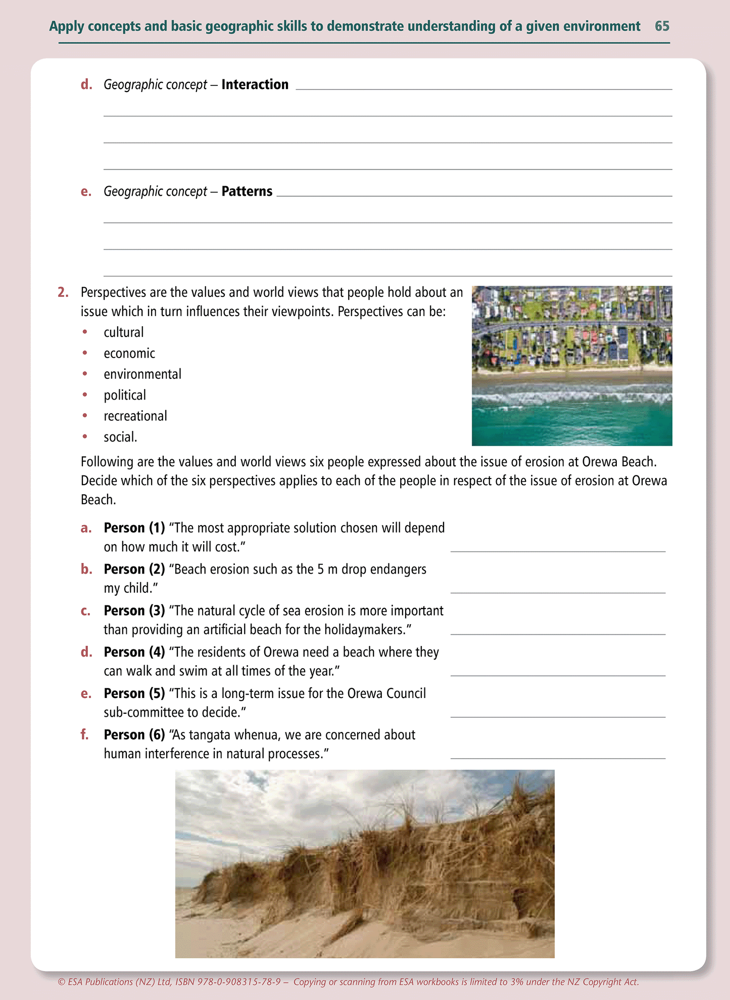 Level 1 Geographic Skills 1.4 Learning Workbook