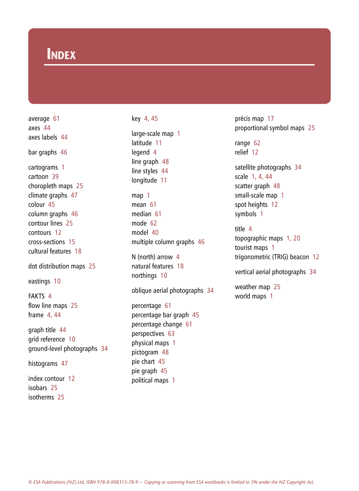 Level 1 Geographic Skills 1.4 Learning Workbook
