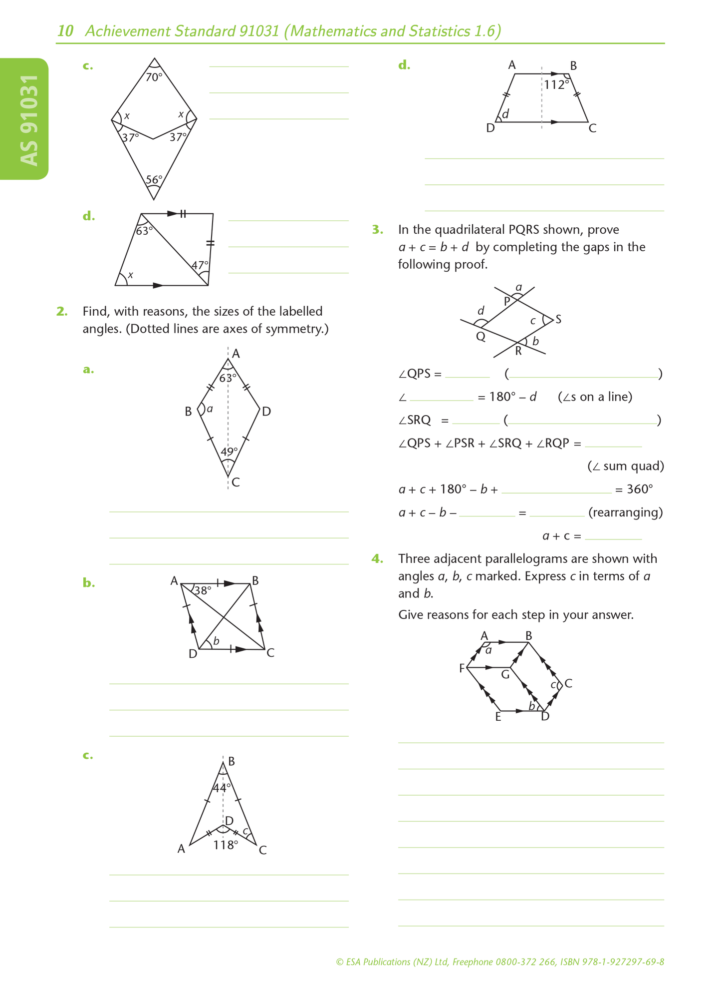 Level 1 Geometric Reasoning 1.6 Learning Workbook