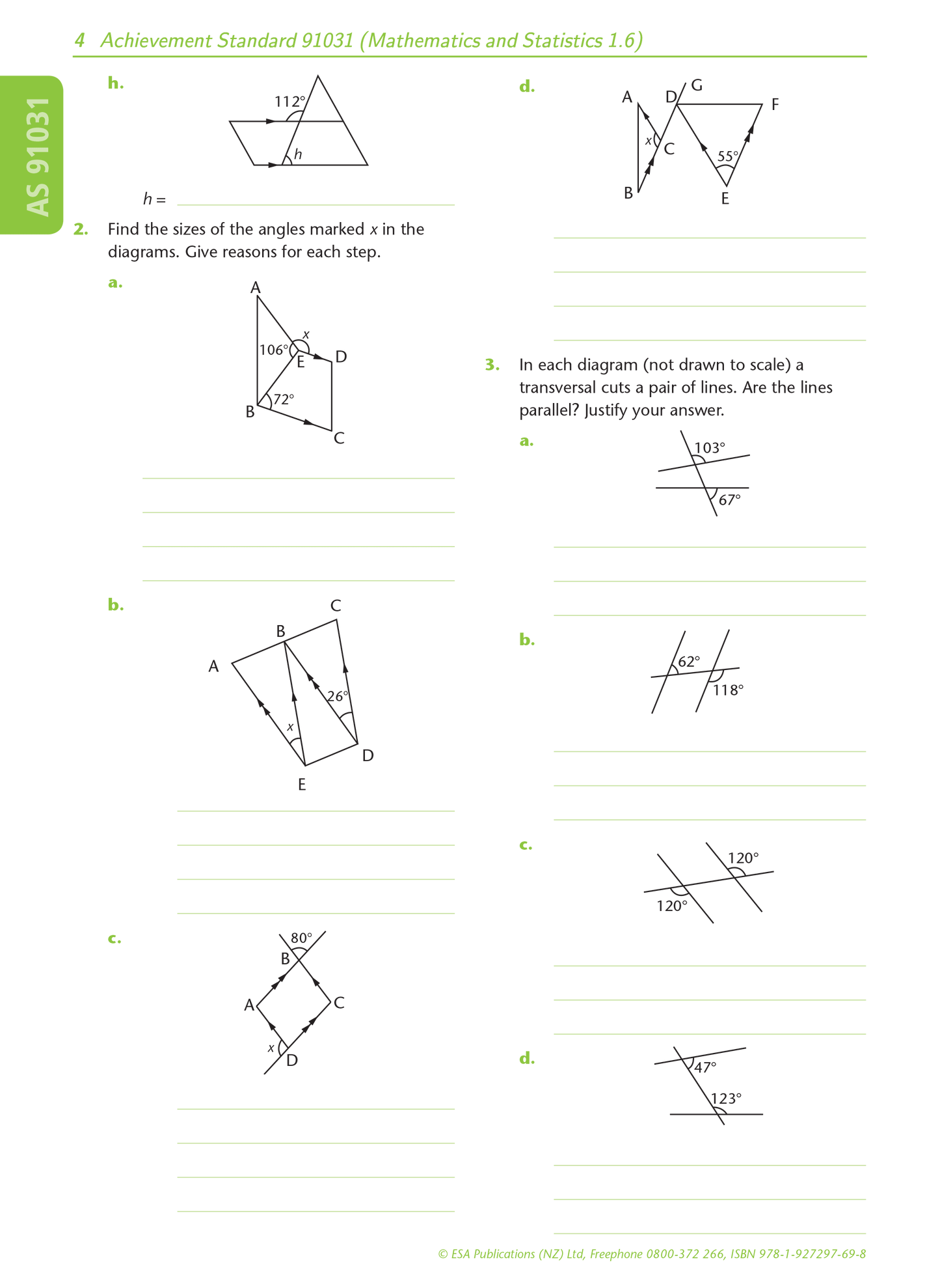 Level 1 Geometric Reasoning 1.6 Learning Workbook