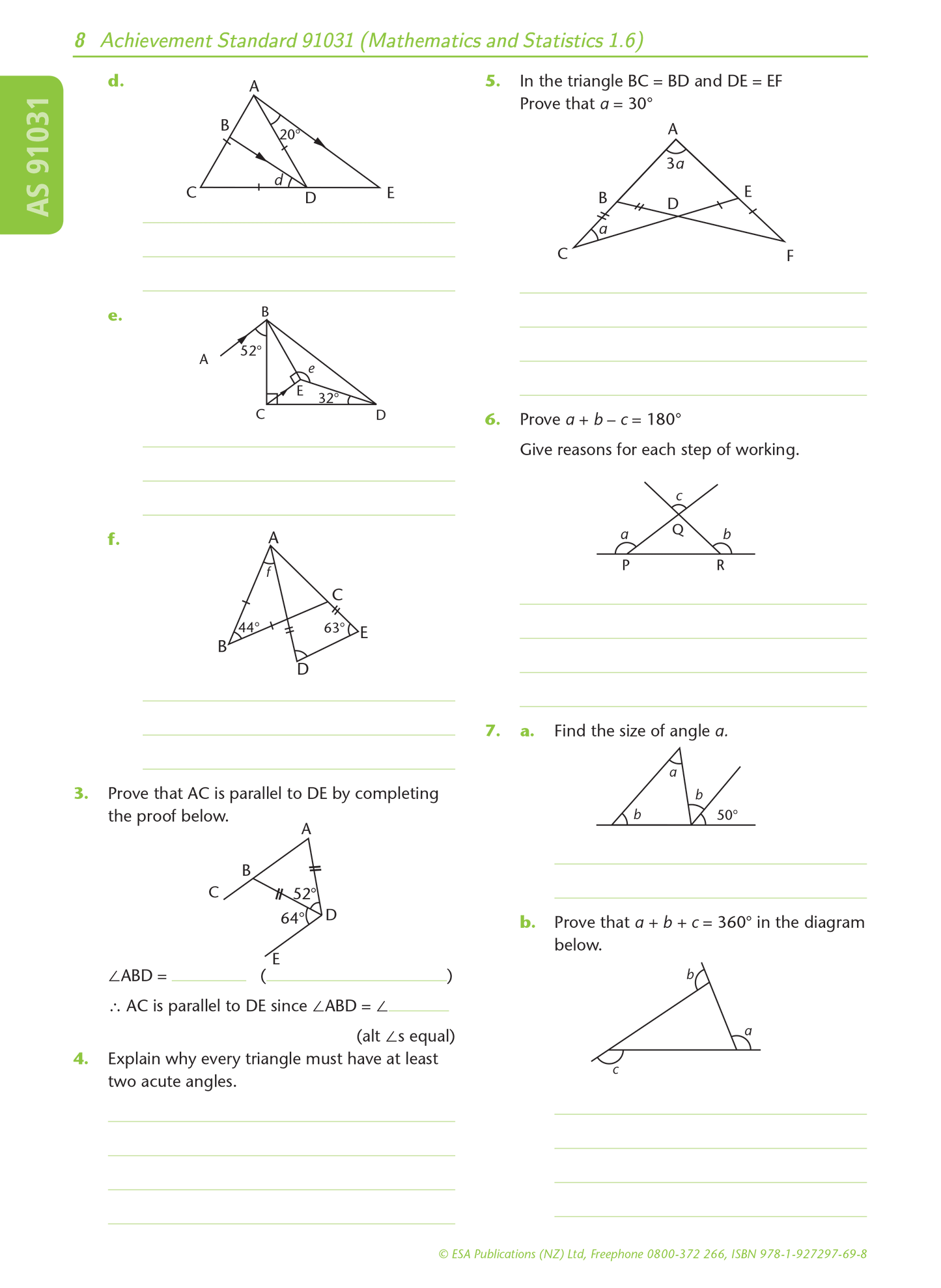 Level 1 Geometric Reasoning 1.6 Learning Workbook