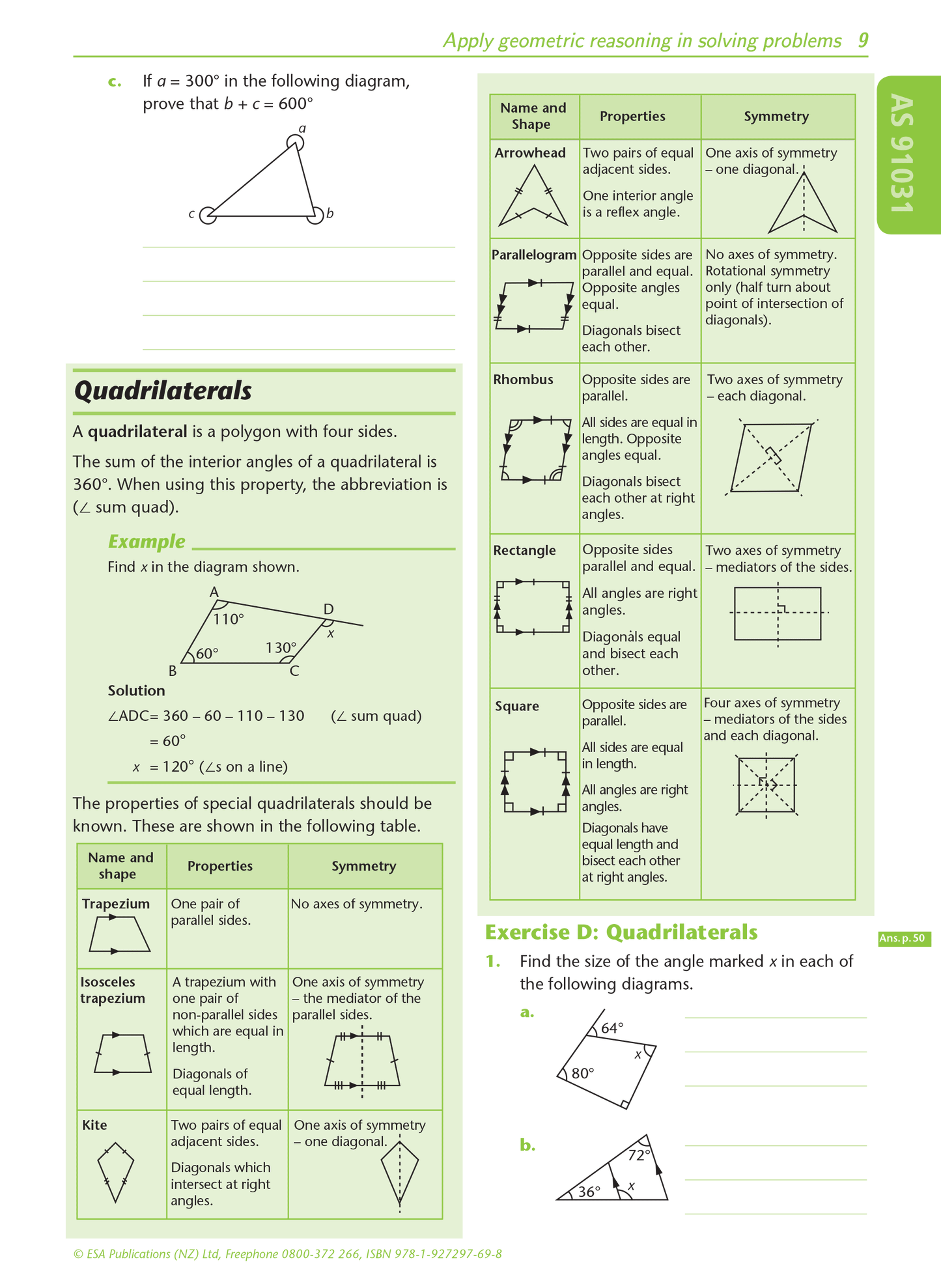 Level 1 Geometric Reasoning 1.6 Learning Workbook