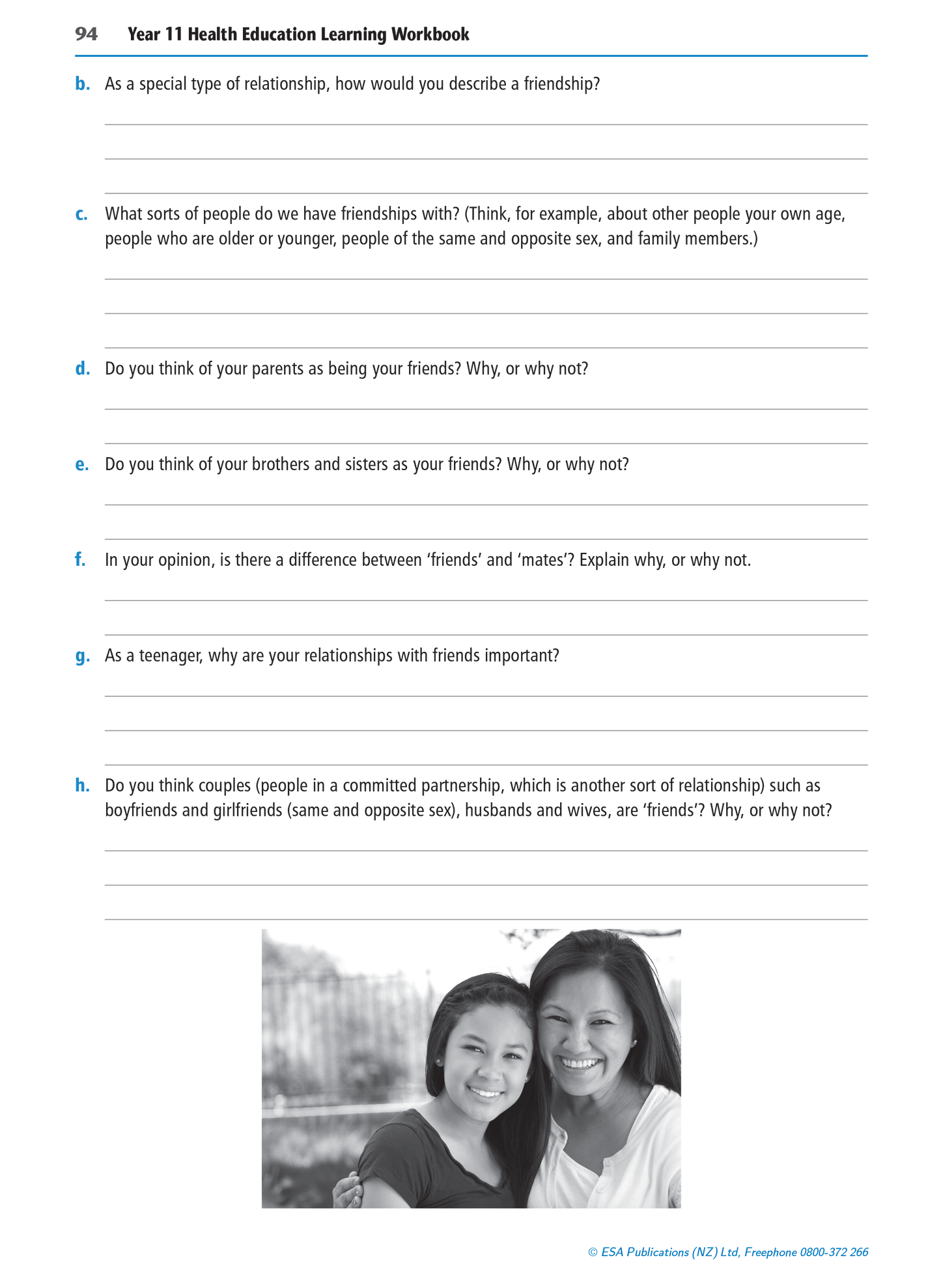 Level 1 Health Education Learning Workbook - SPECIAL (damaged stock at $10 each)