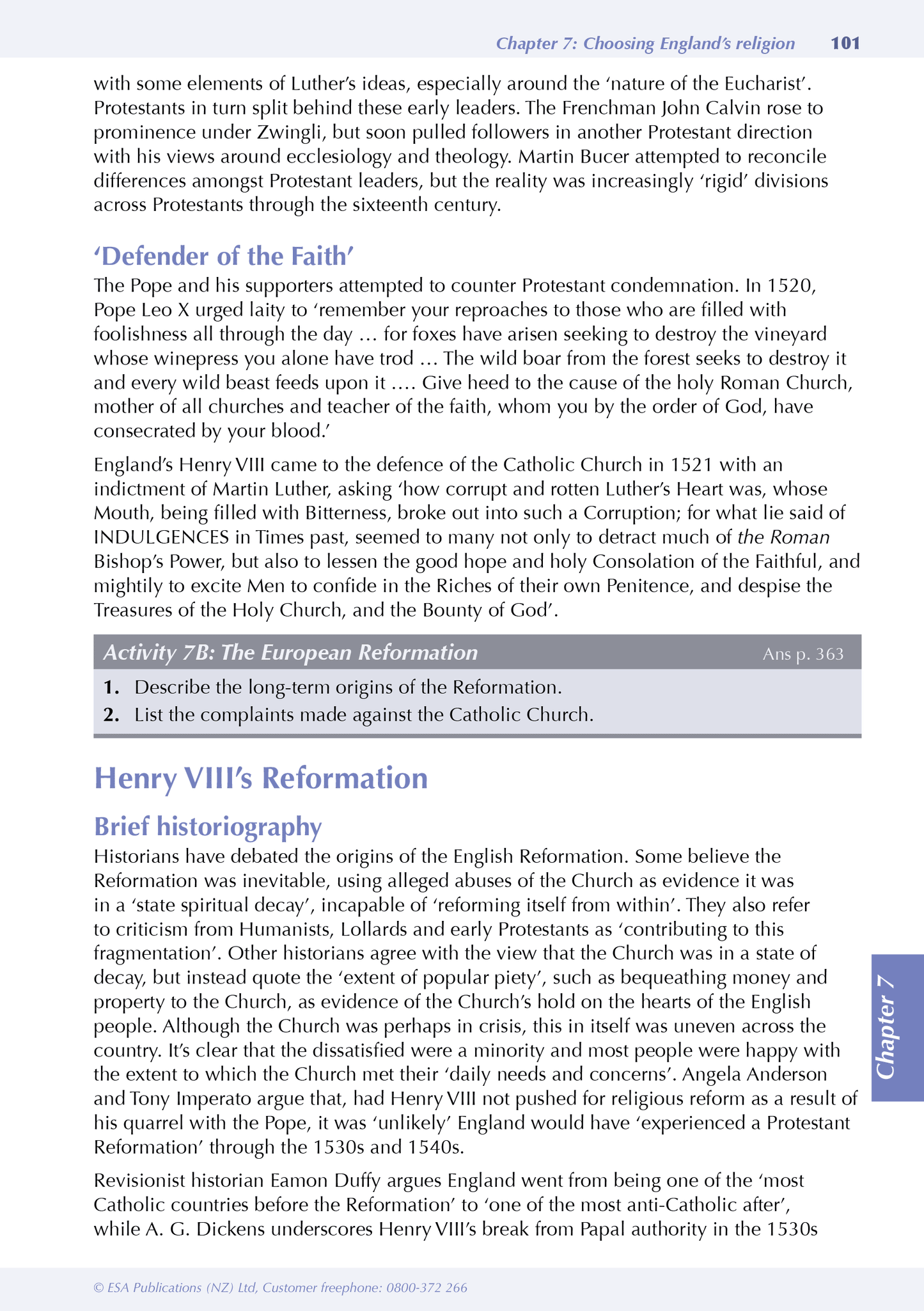 Level 3 History England ESA Study Guide