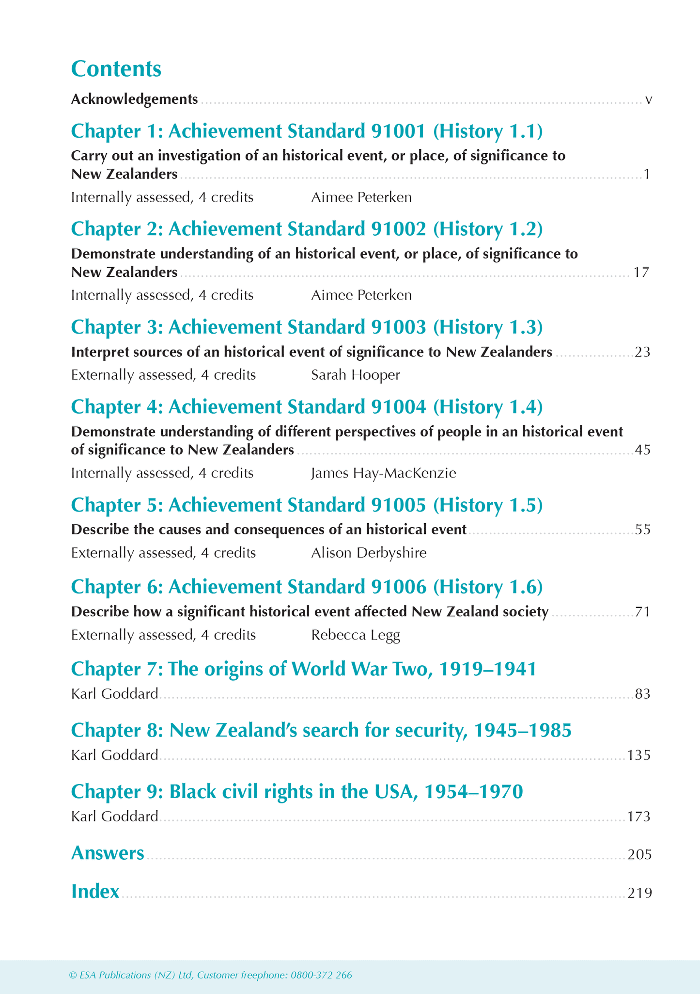 Level 1 History ESA Study Guide
