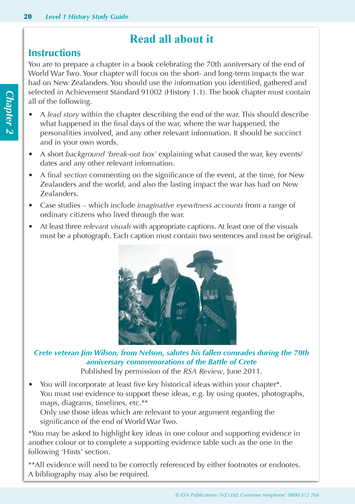Level 1 History ESA Study Guide