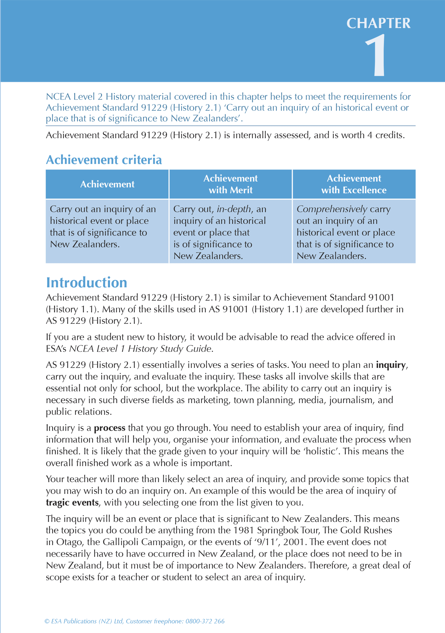 Level 2 History ESA Study Guide