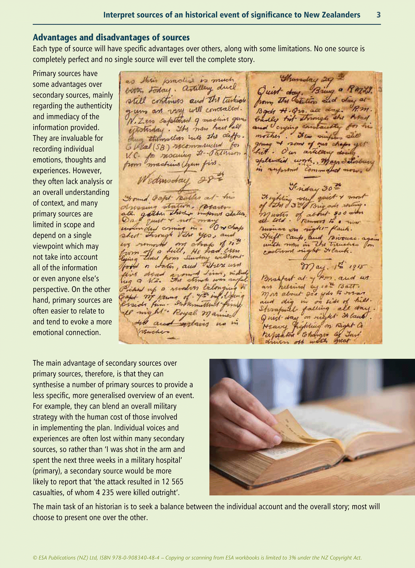 Level 1 Interpreting Historical Sources 1.3 Learning Workbook