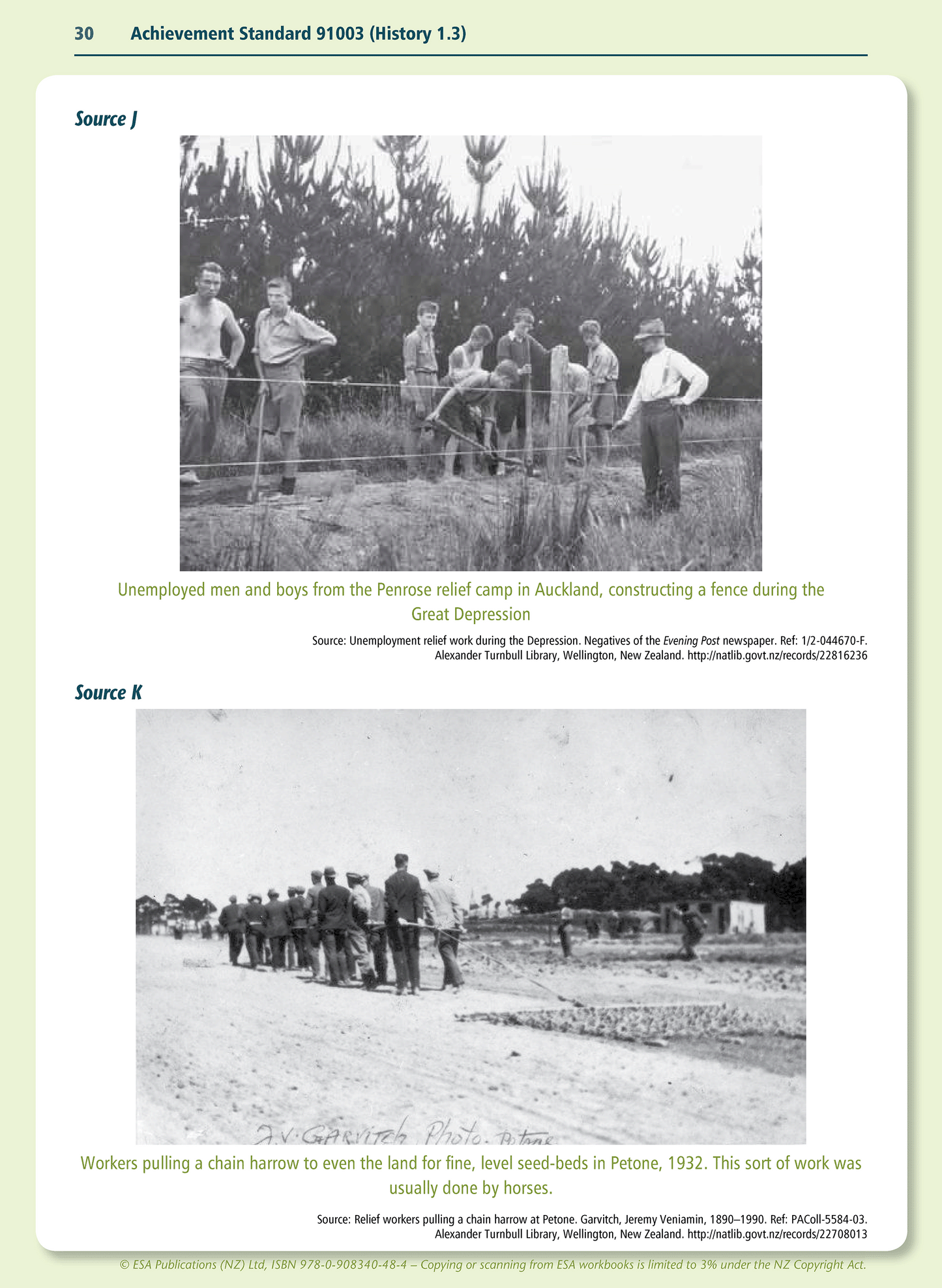 Level 1 Interpreting Historical Sources 1.3 Learning Workbook