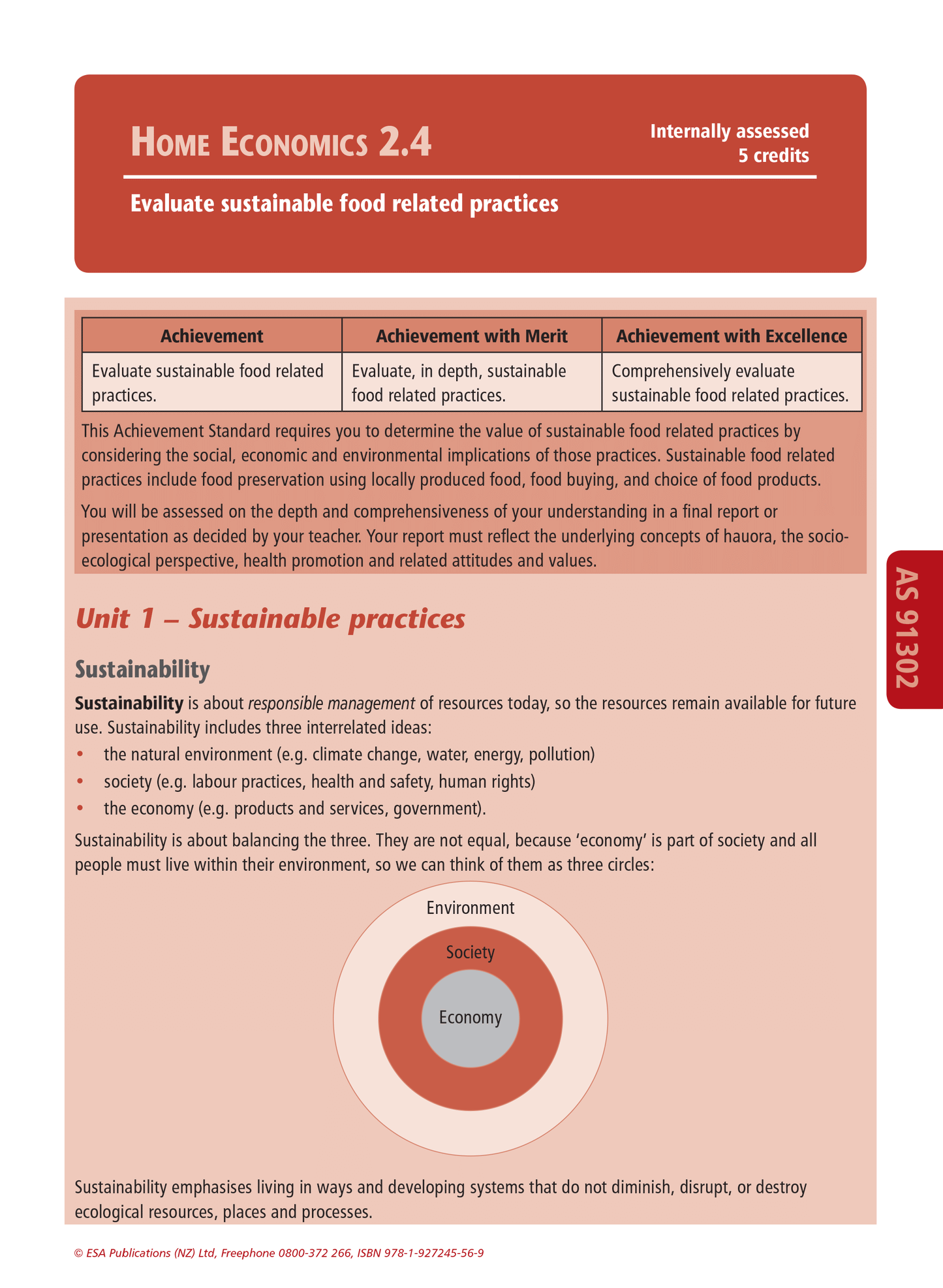 Level 2 Home Economics Learning Workbook