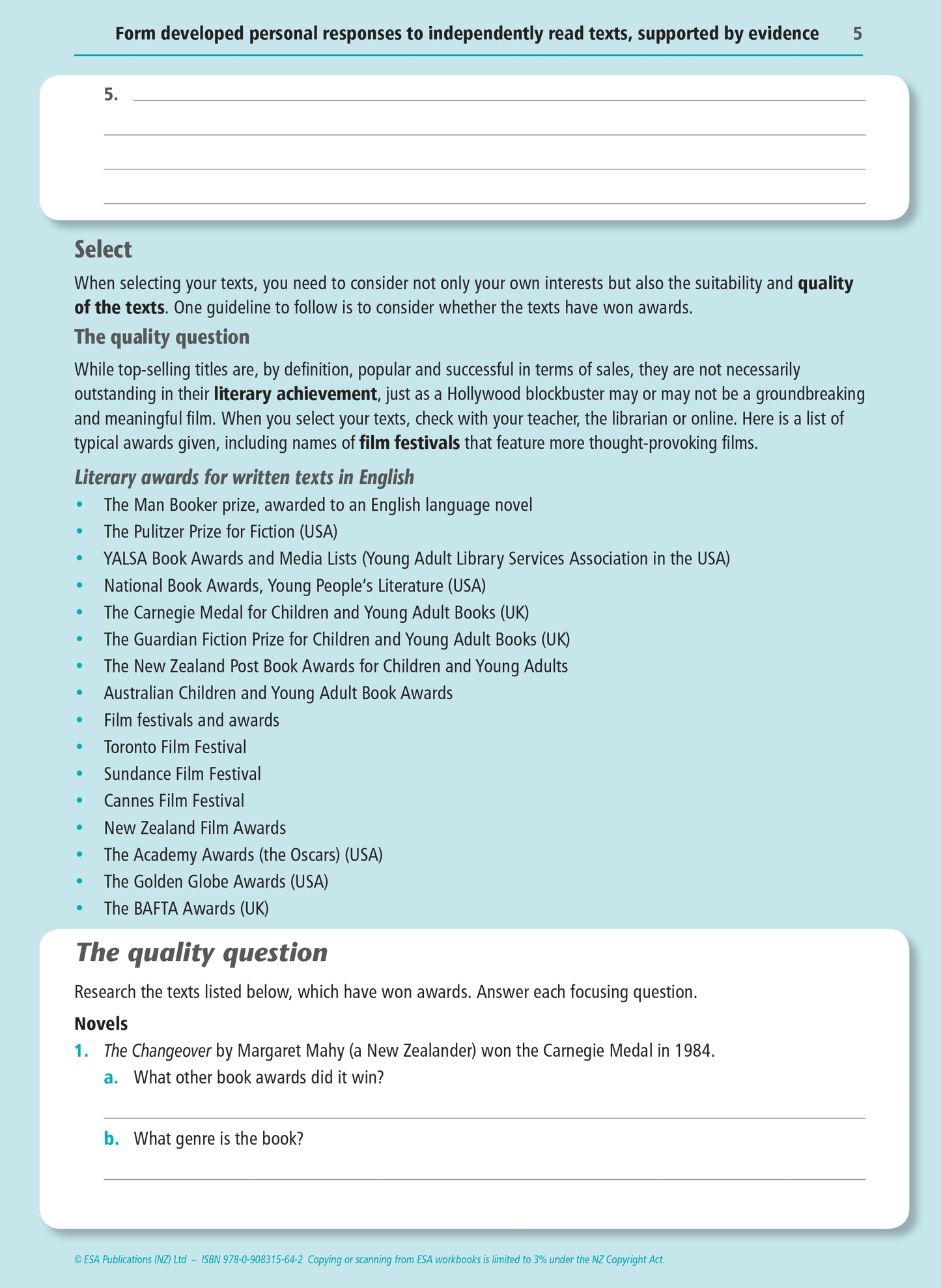 Level 2 Independent Reading 2.9 Learning Workbook