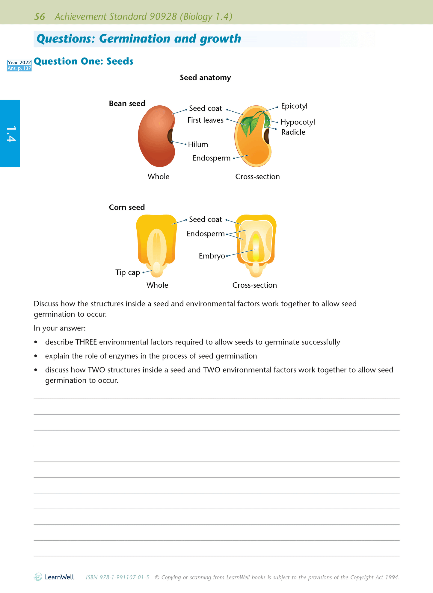 Level 1 Biology AME Workbook for NCEA 2023 edition