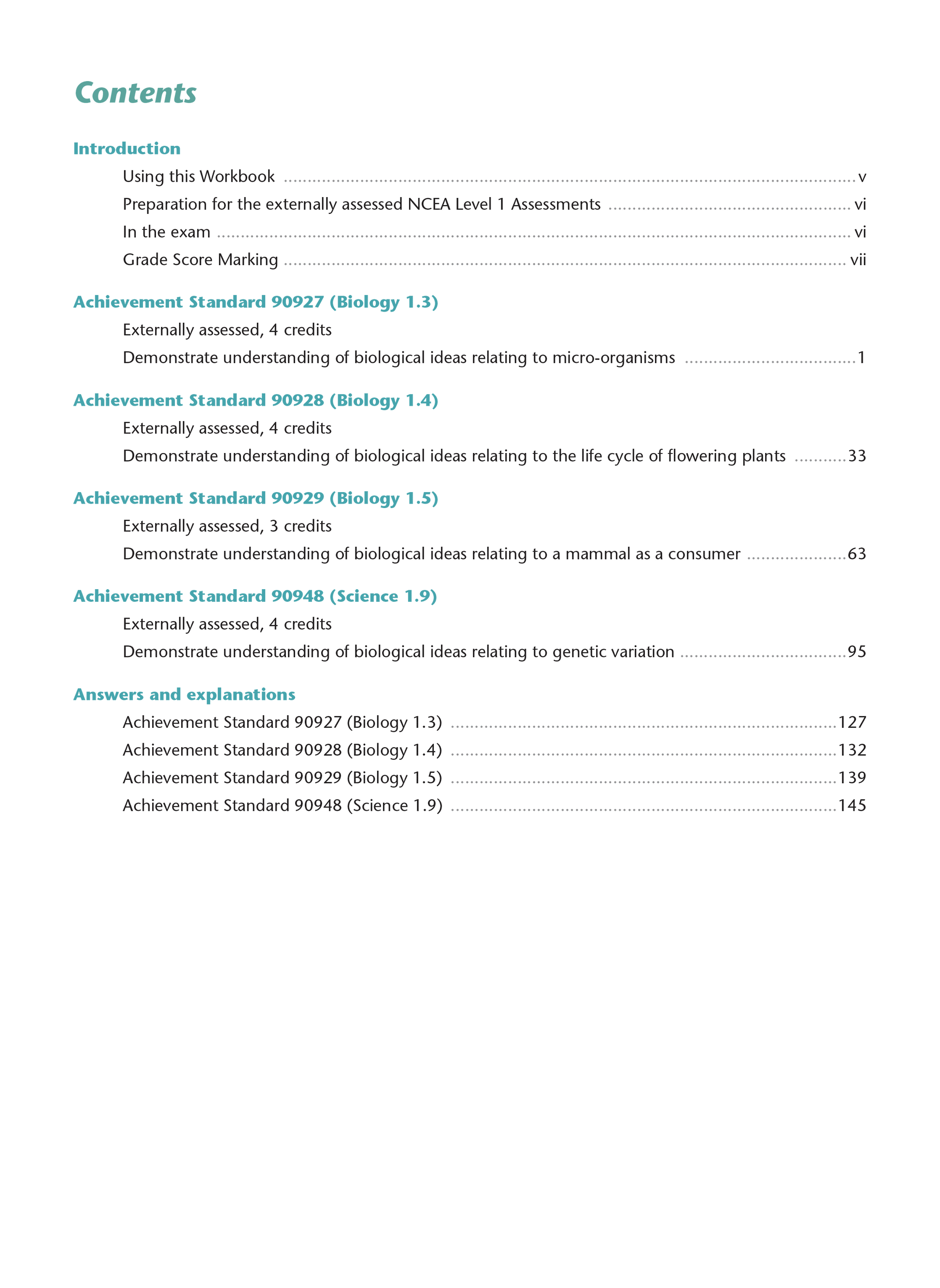 Level 1 Biology AME Workbook for NCEA 2023 edition