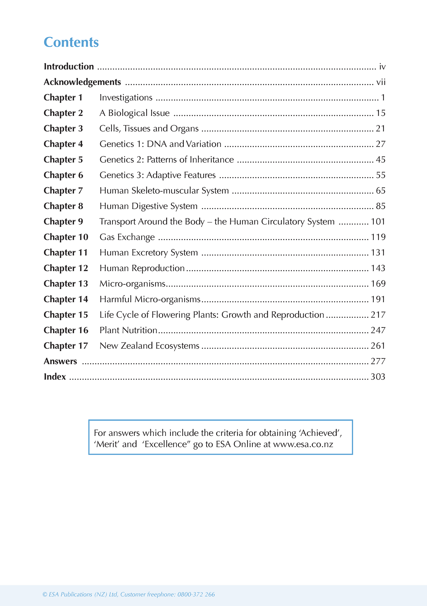 Level 1 Biology ESA Study Guide