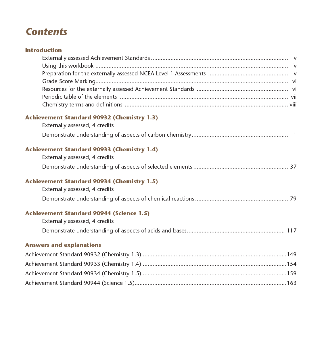 Level 1 Chemistry AME Workbook