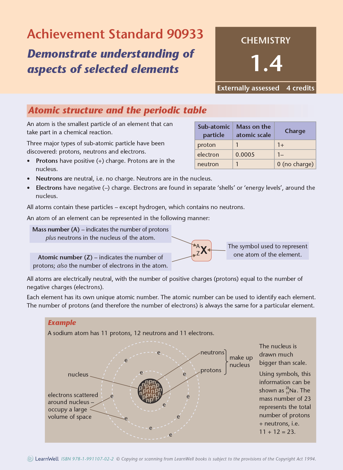 Level 1 Chemistry AME Workbook