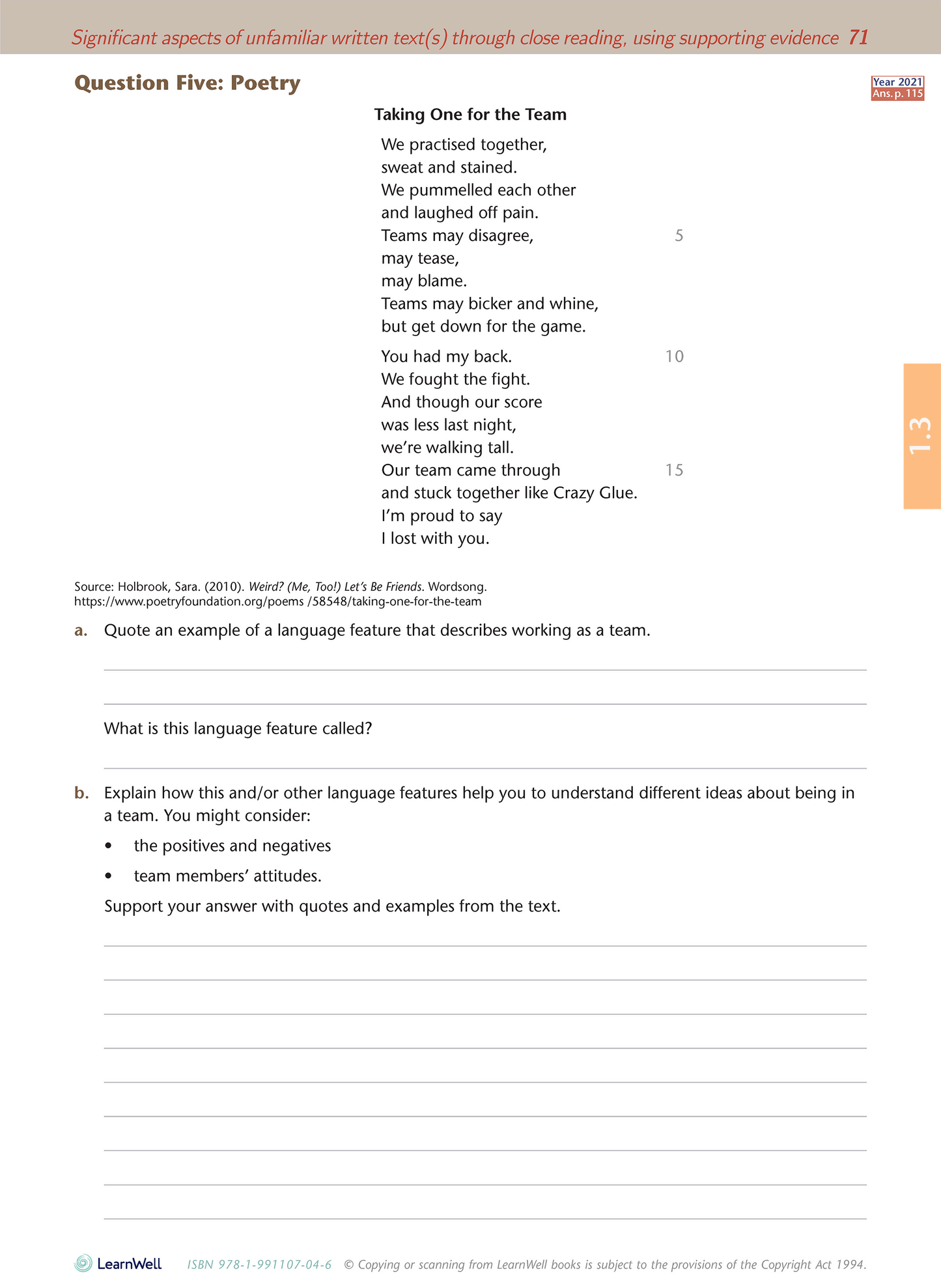 Level 1 English AME Workbook