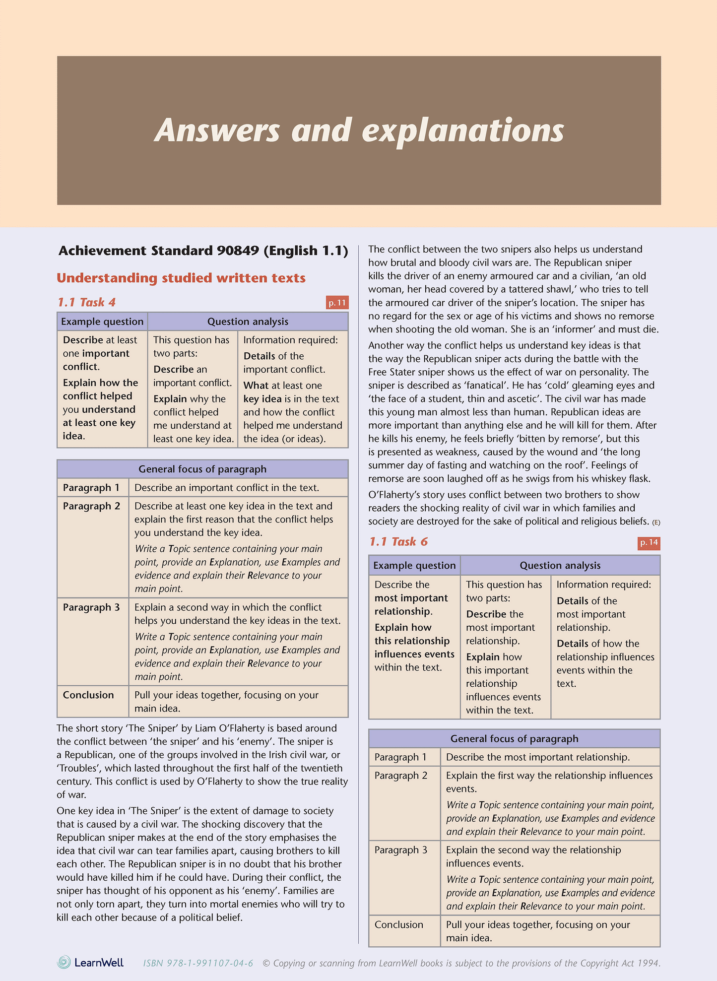 Level 1 English AME Workbook