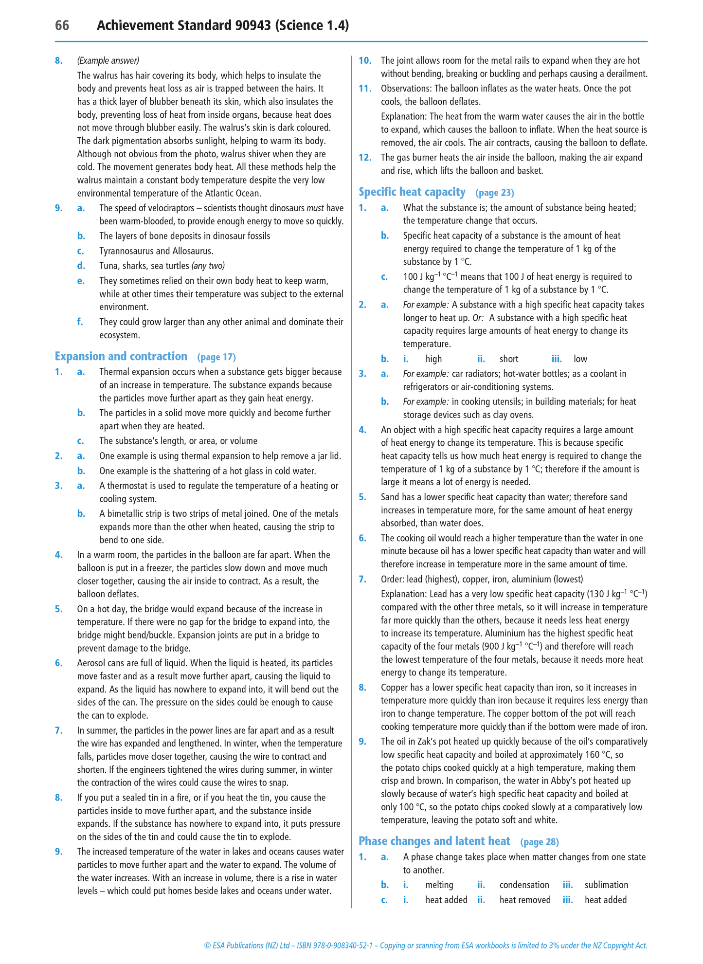 Level 1 Heat for Everyday Life 1.4 Learning Workbook