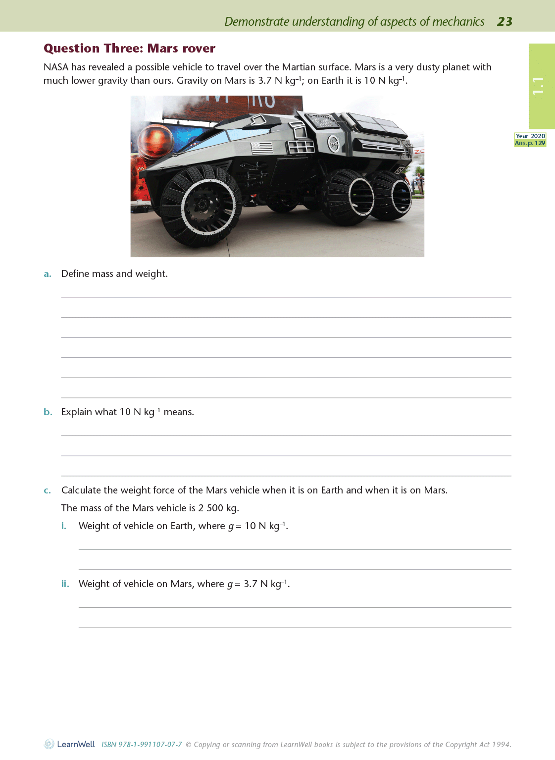 Level 1 Science AME Workbook - SPECIAL (damaged stock at $10 each)