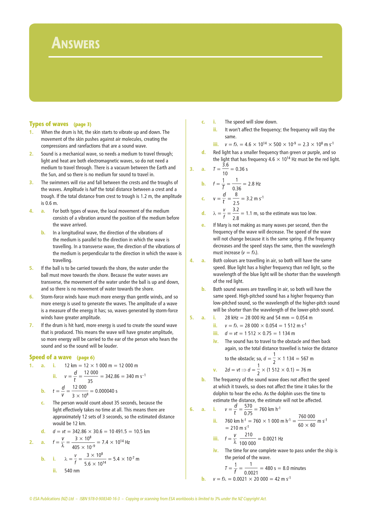 Level 1 Waves 1.4 Learning Workbook