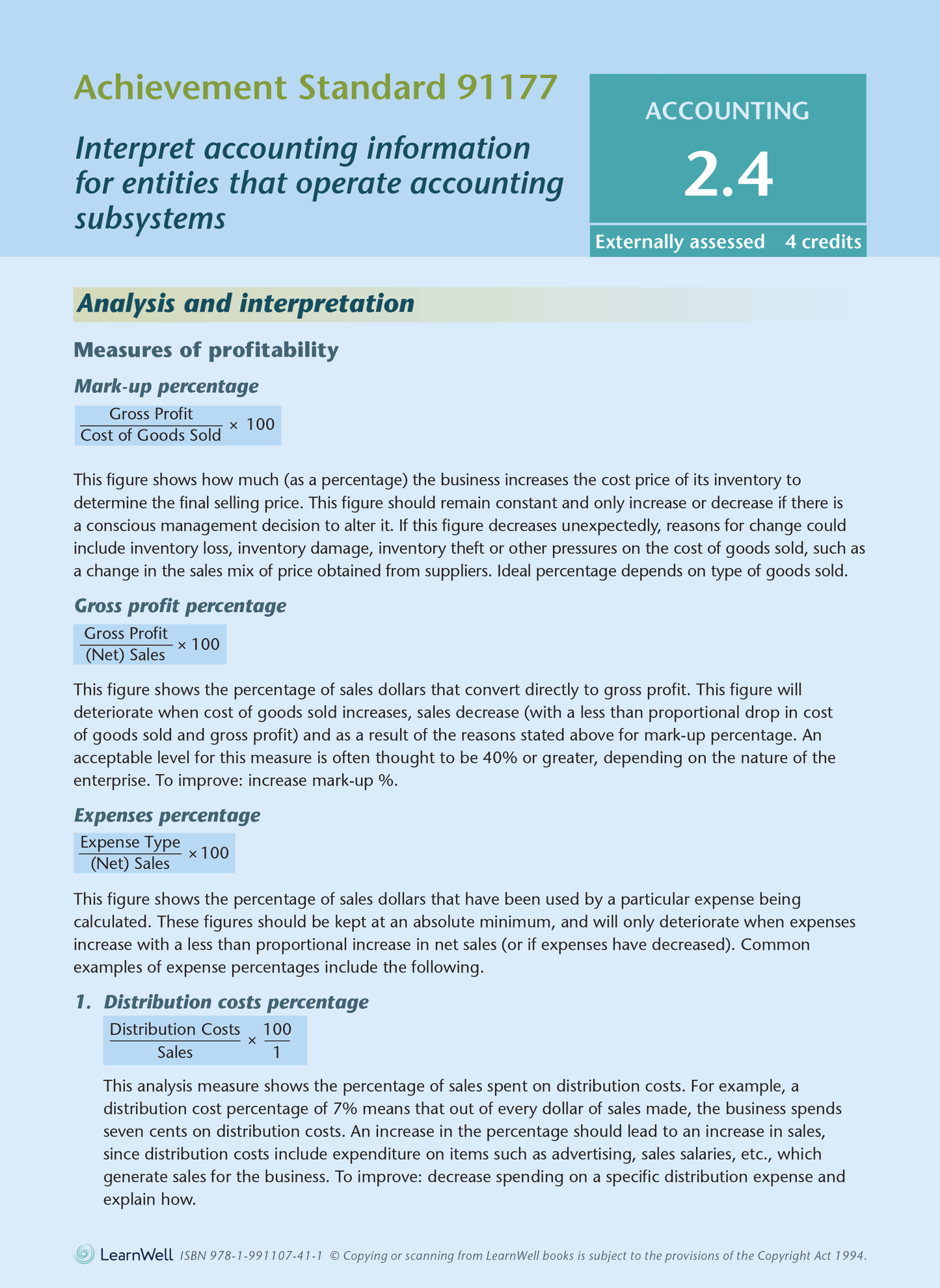 Level 2 Accounting AME Workbook