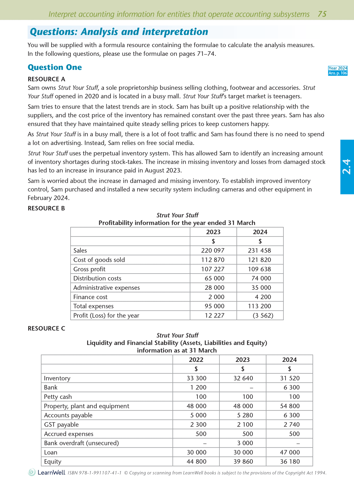 Level 2 Accounting AME Workbook