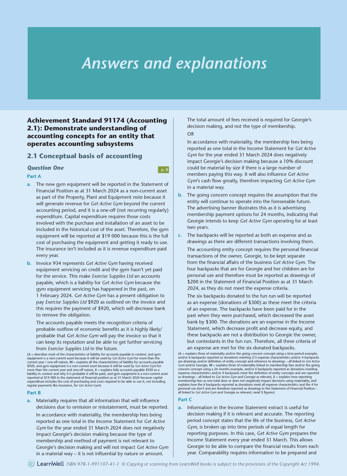Level 2 Accounting AME Workbook
