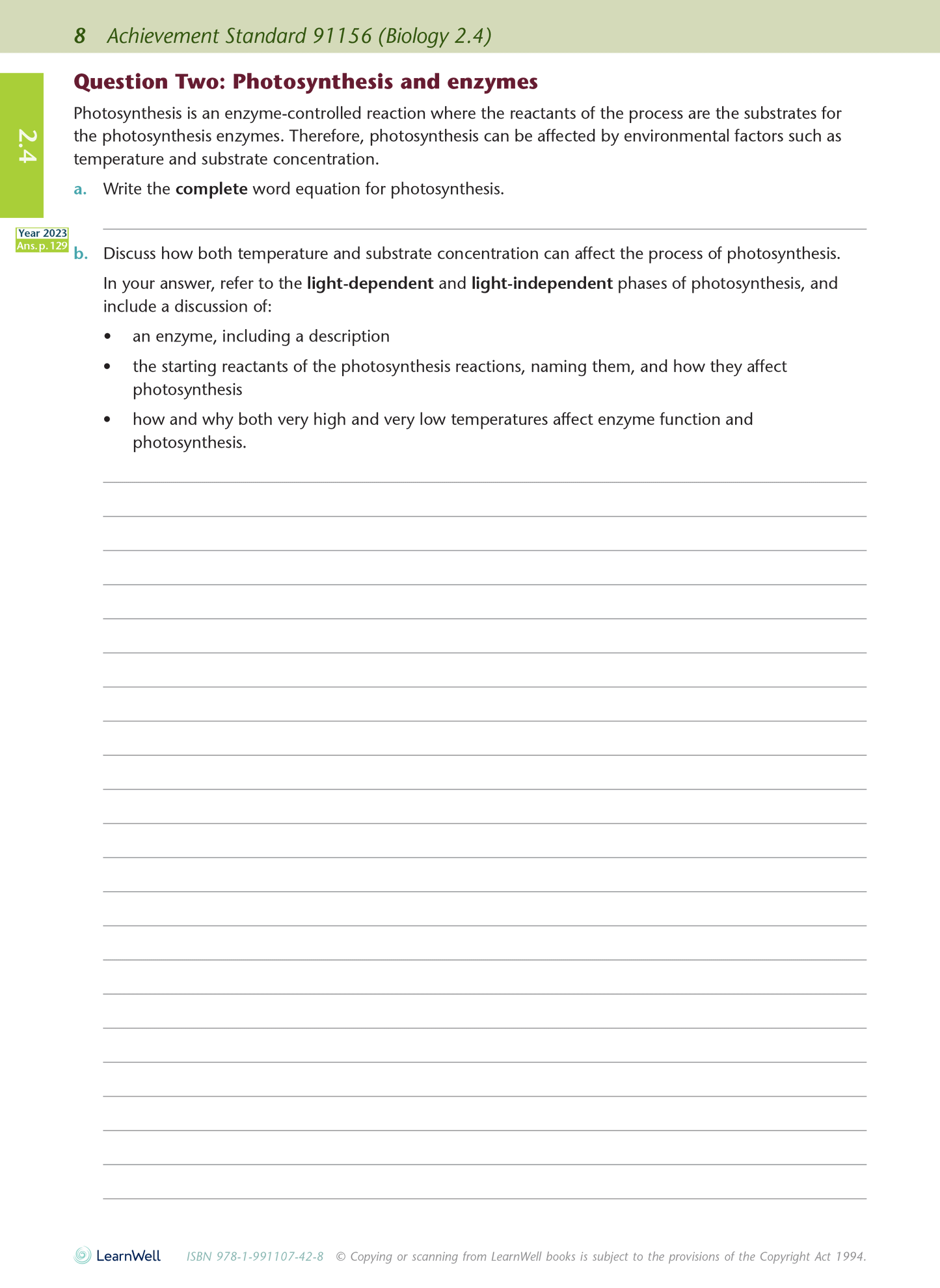 Level 2 Biology AME Workbook - SPECIAL (damaged stock at $10 each)