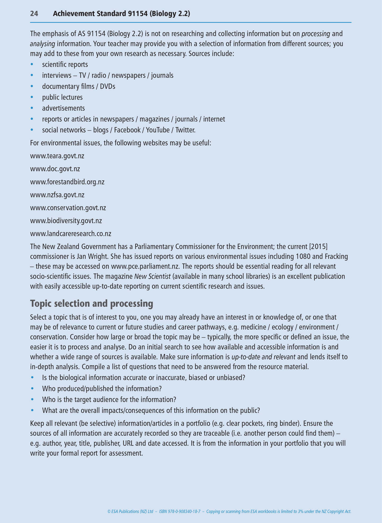 Level 2 Biology Internals Learning Workbook