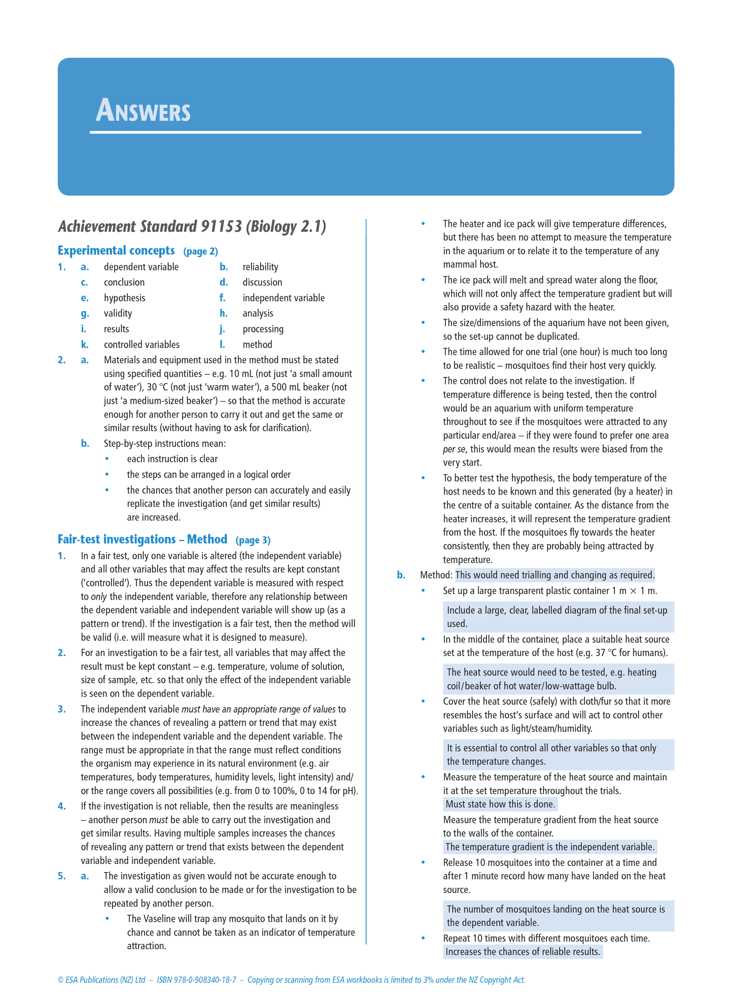 Level 2 Biology Internals Learning Workbook