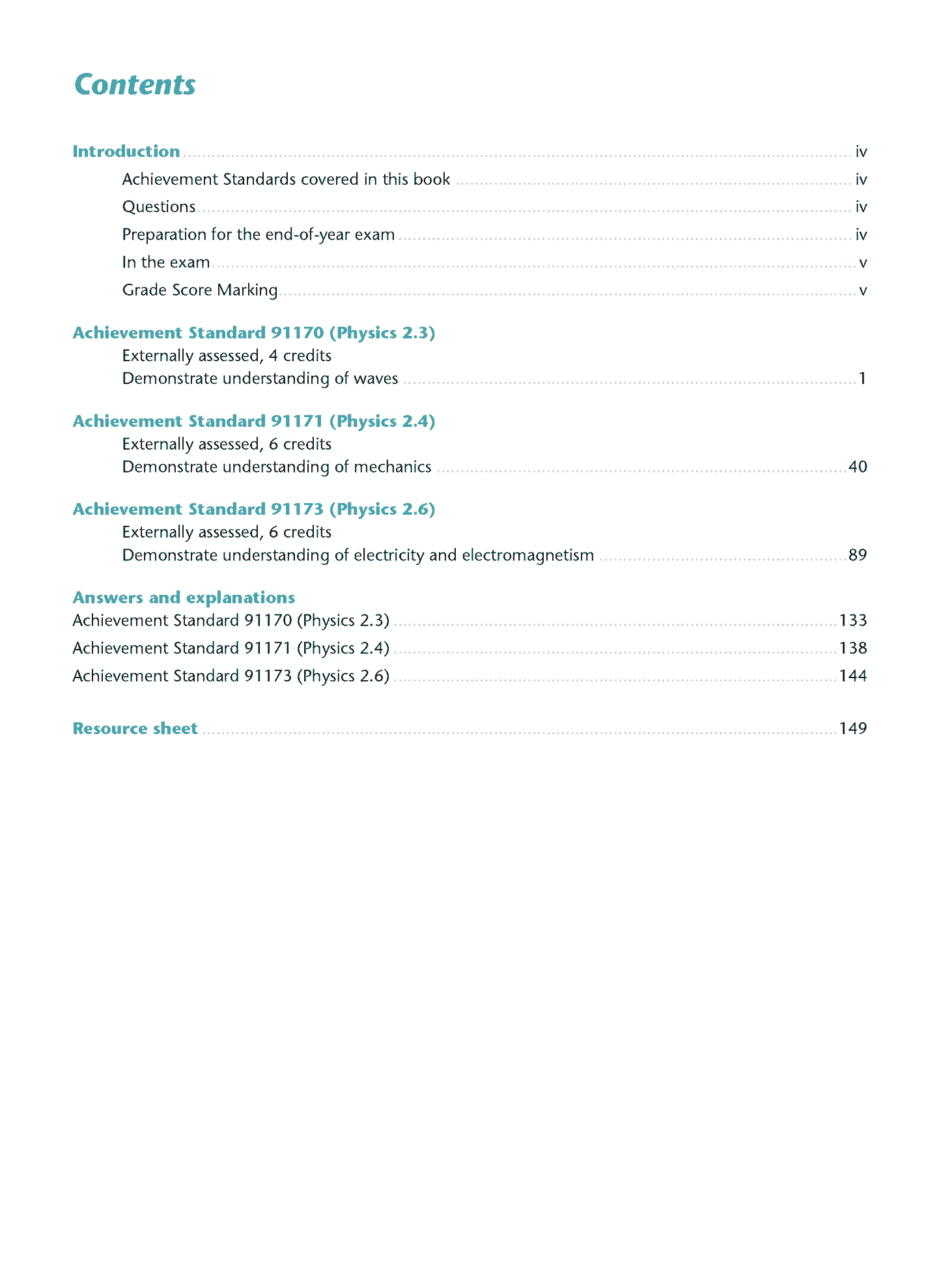 Level 2 Physics AME Workbook