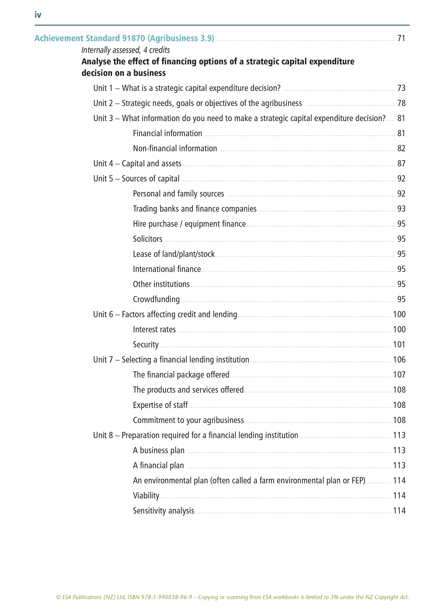 Level 3 Agribusiness Learning Workbook