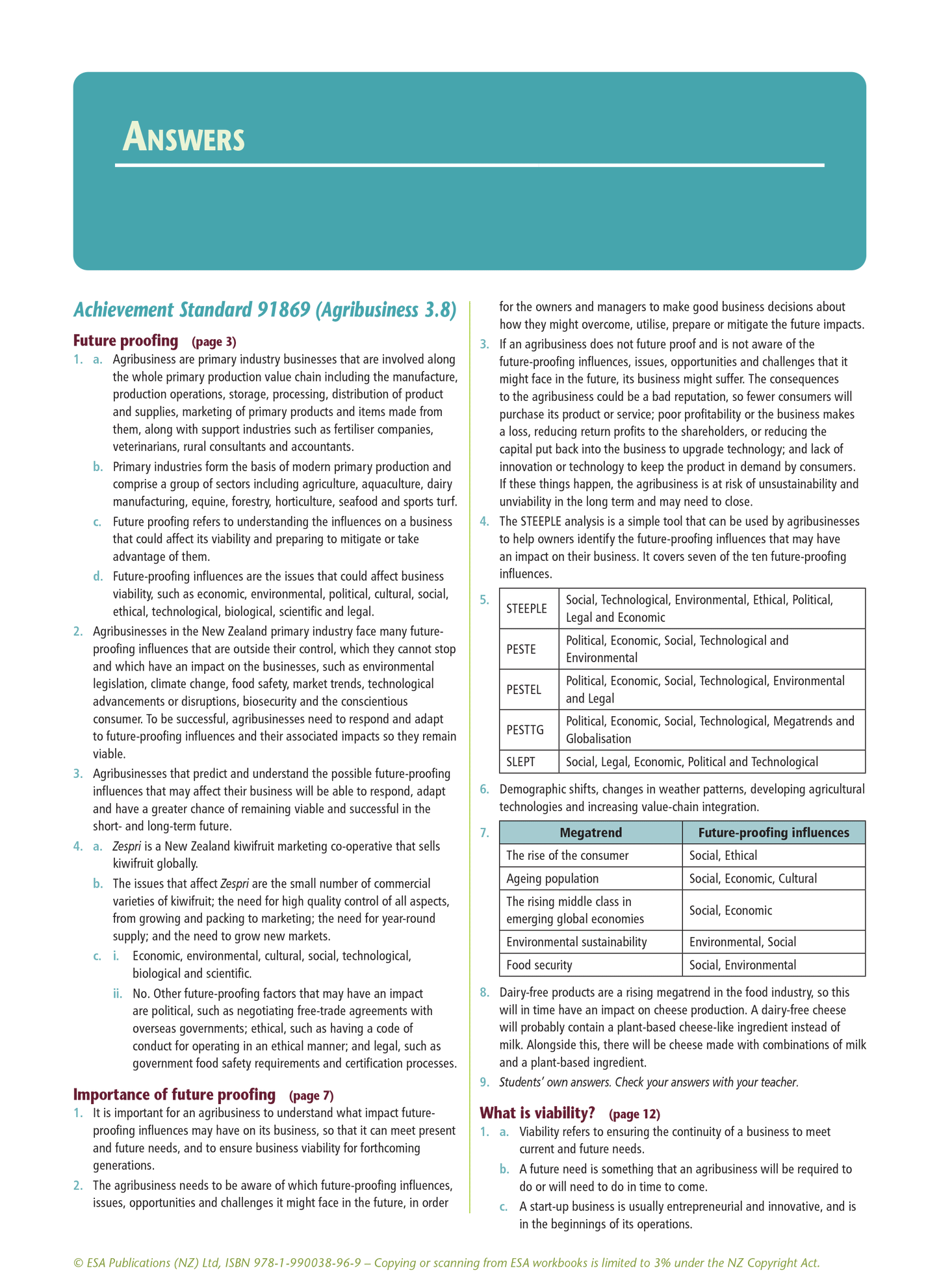 Level 3 Agribusiness Learning Workbook