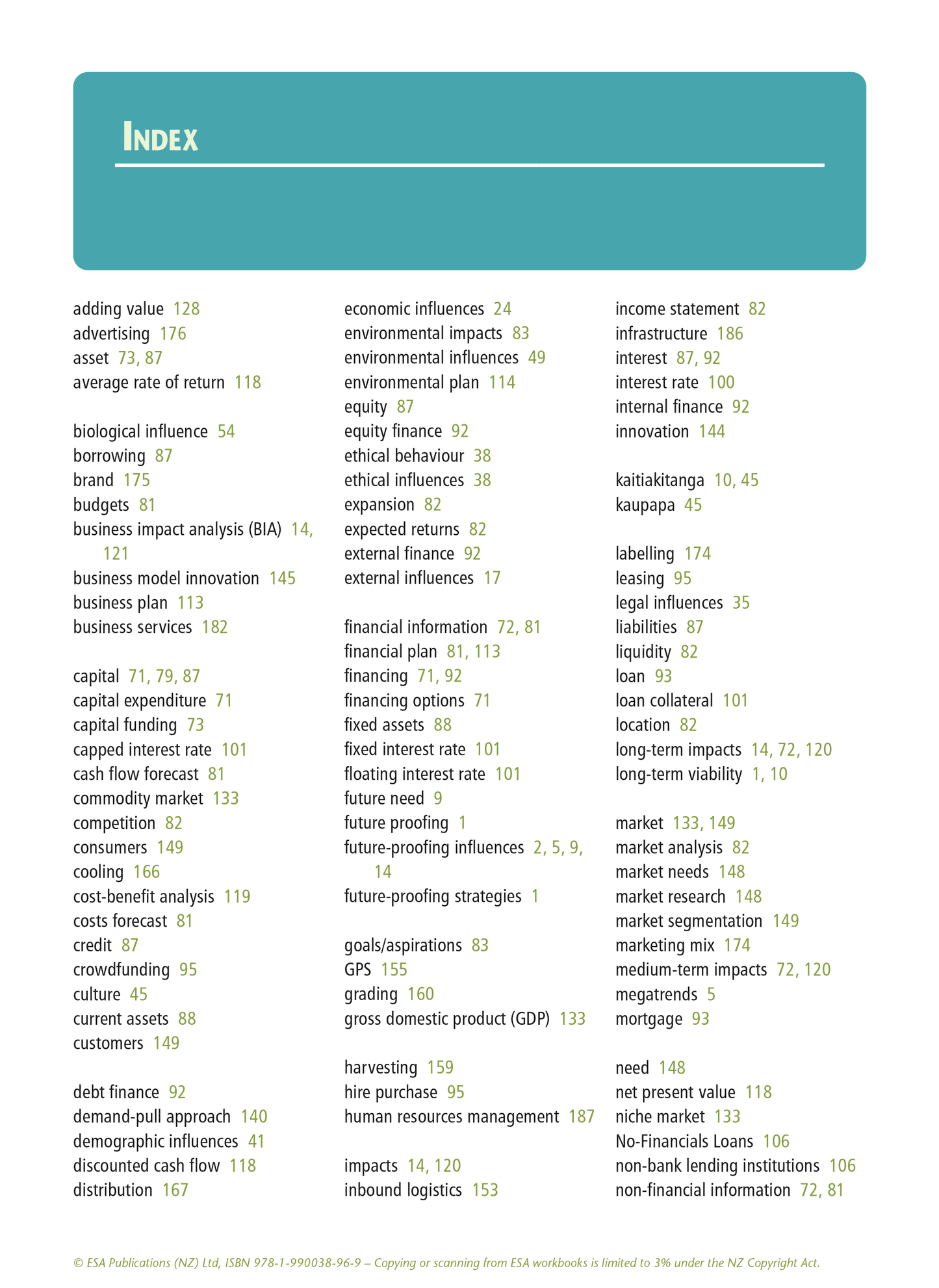 Level 3 Agribusiness Learning Workbook