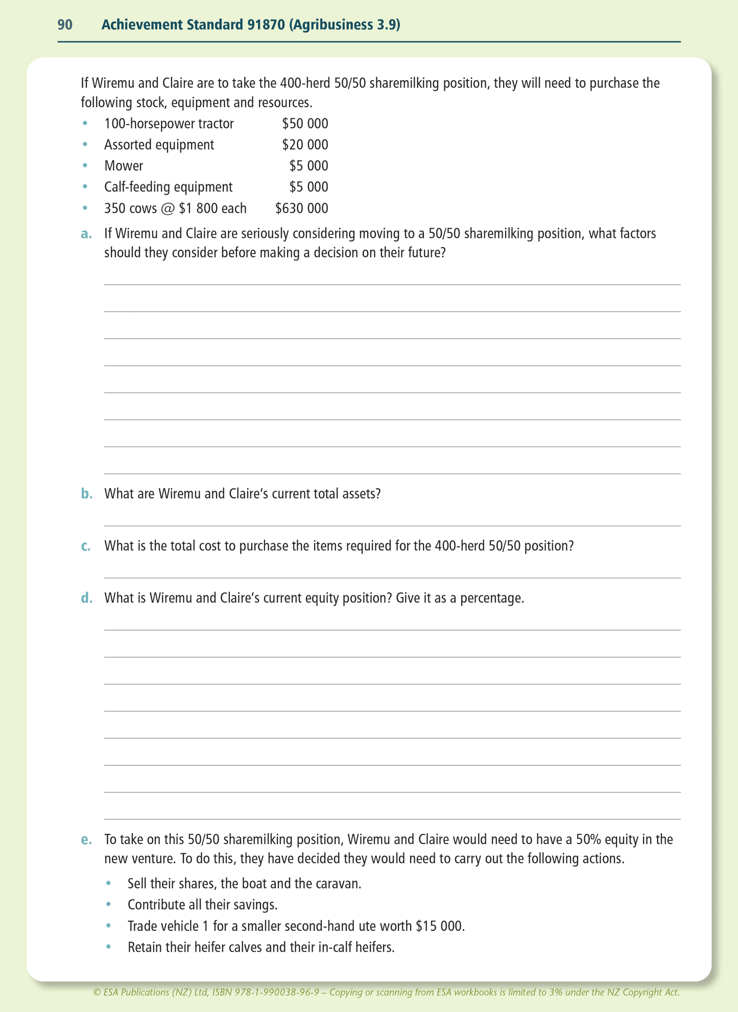 Level 3 Agribusiness Learning Workbook