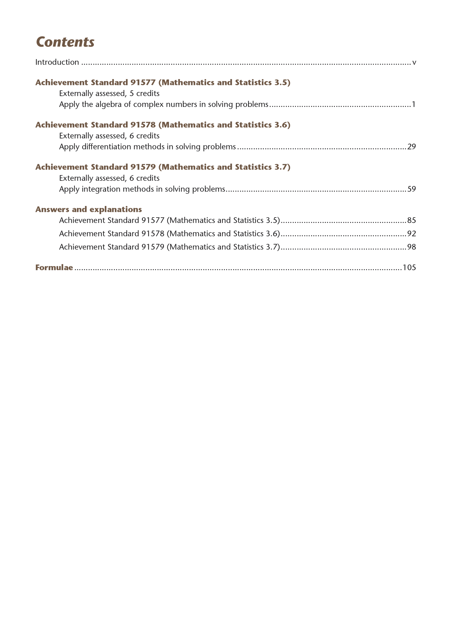 Level 3 Calculus AME Workbook