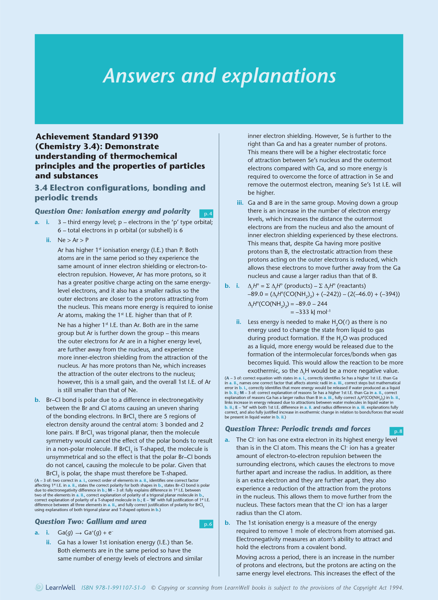 Level 3 Chemistry AME Workbook