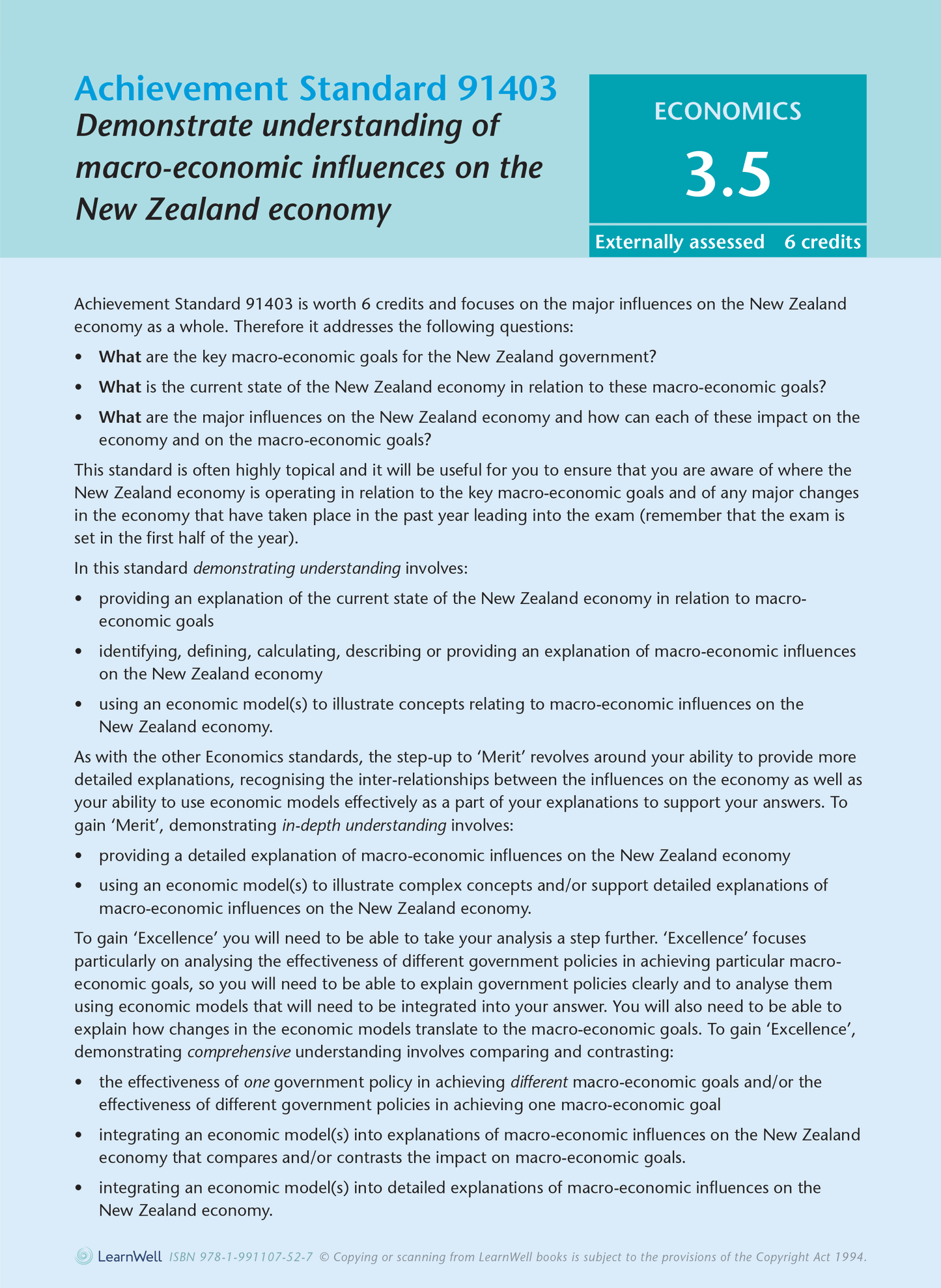 Level 3 Economics AME Workbook