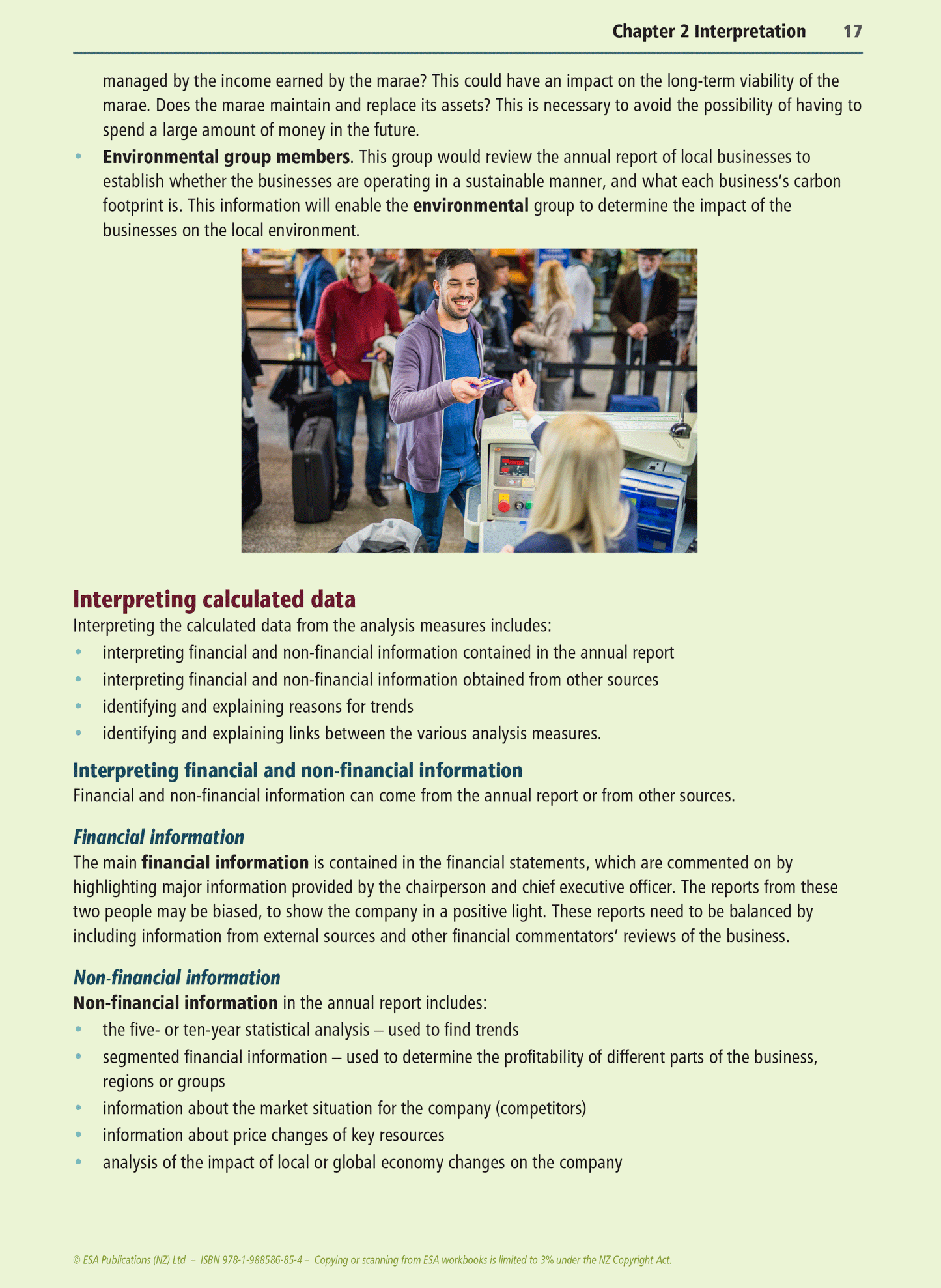 Level 3 Interpreting Annual Reports 3.4 Learning Workbook