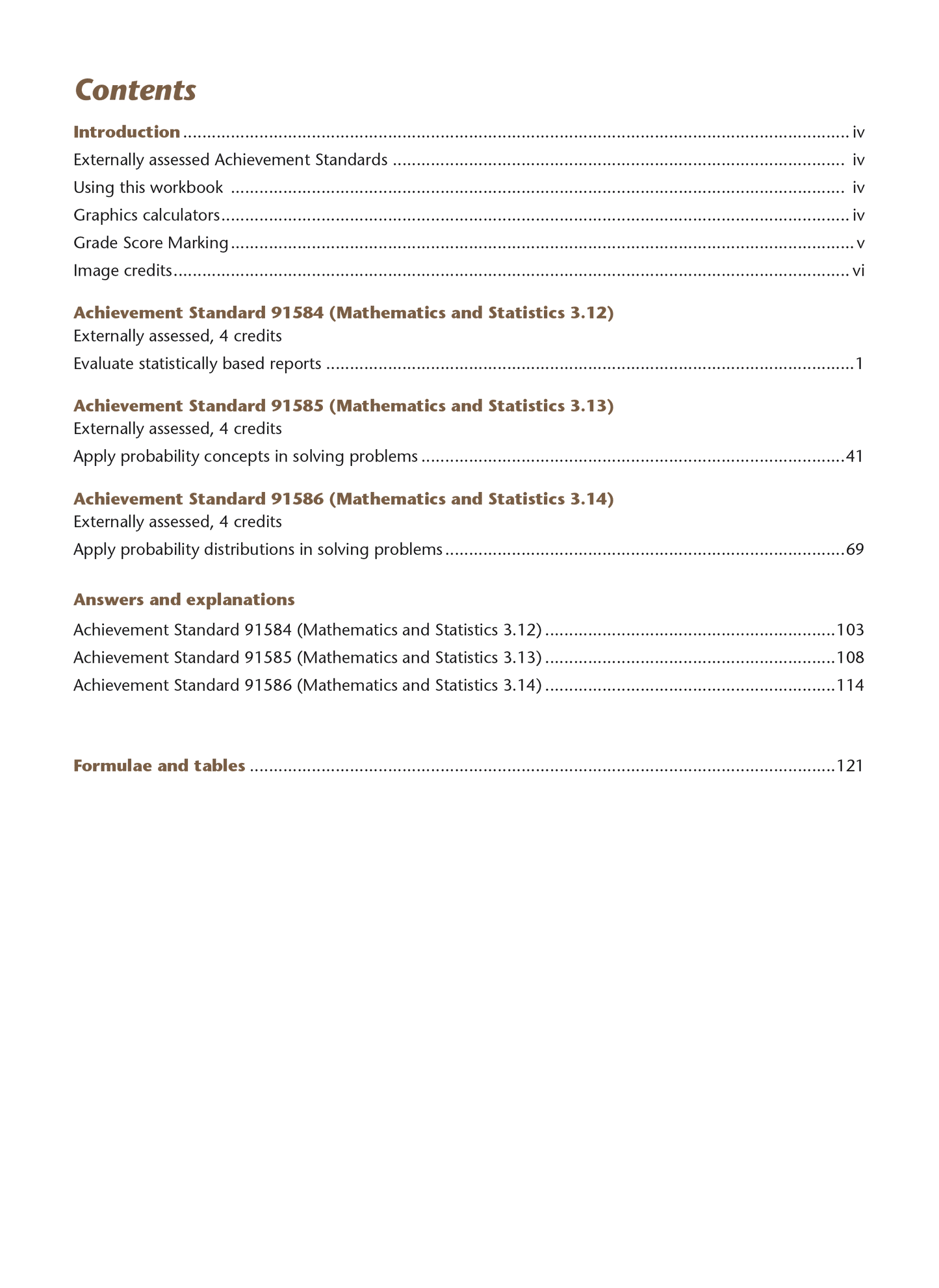Level 3 Statistics AME Workbook