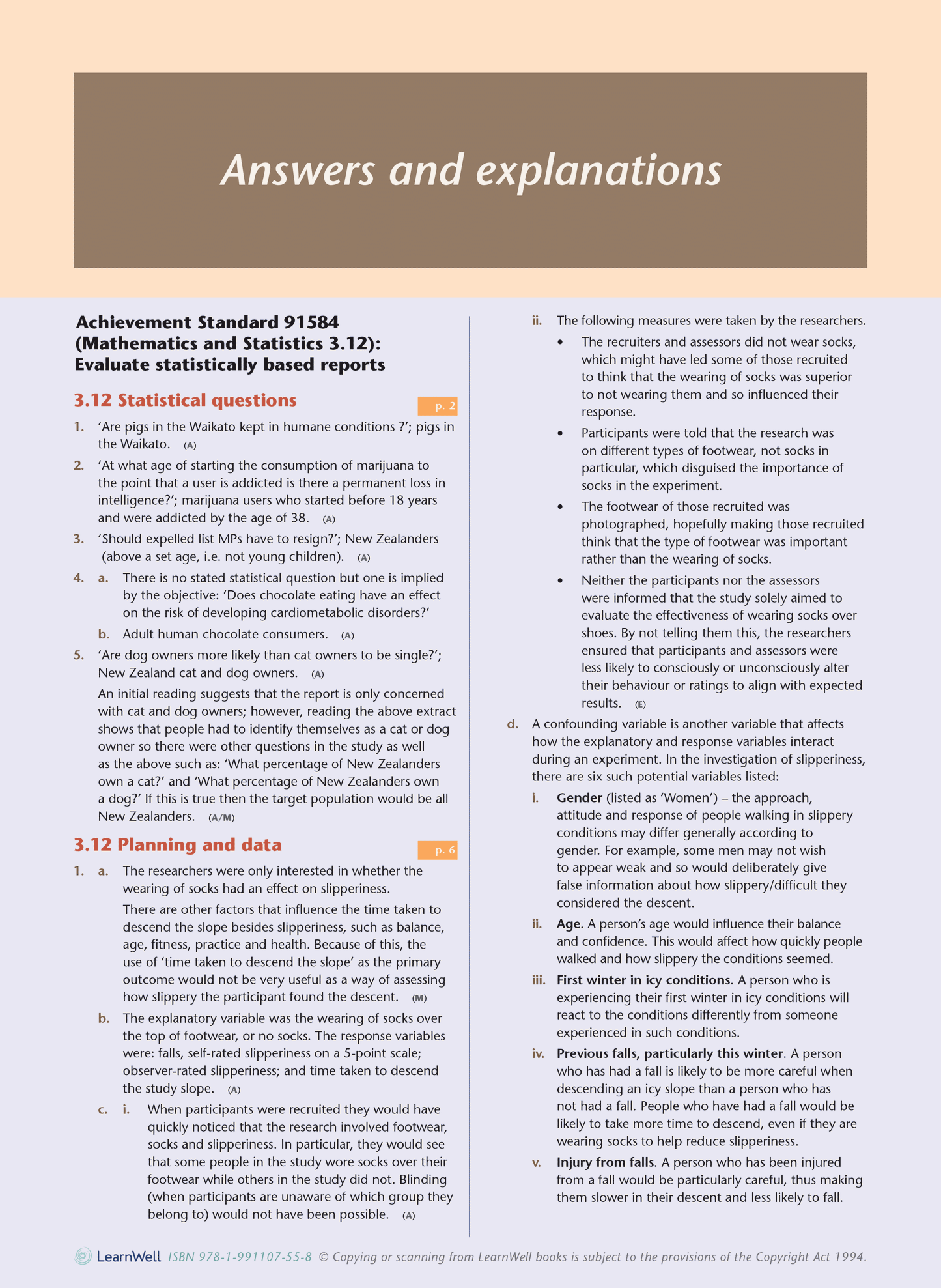 Level 3 Statistics AME Workbook