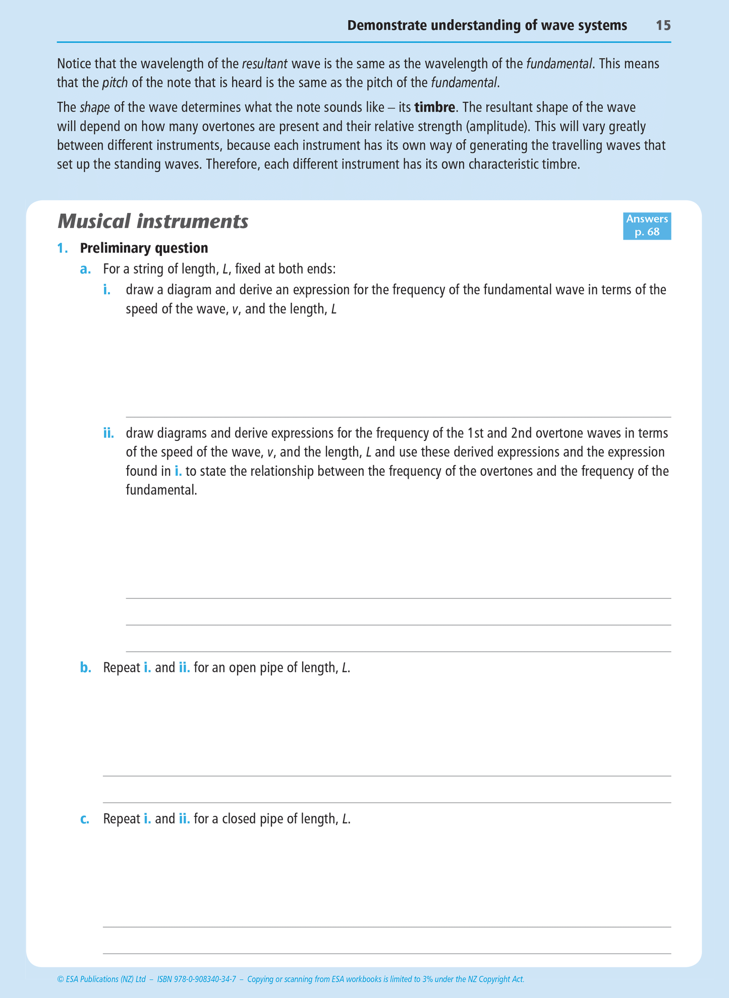 Level 3 Wave Systems 3.3 Learning Workbook
