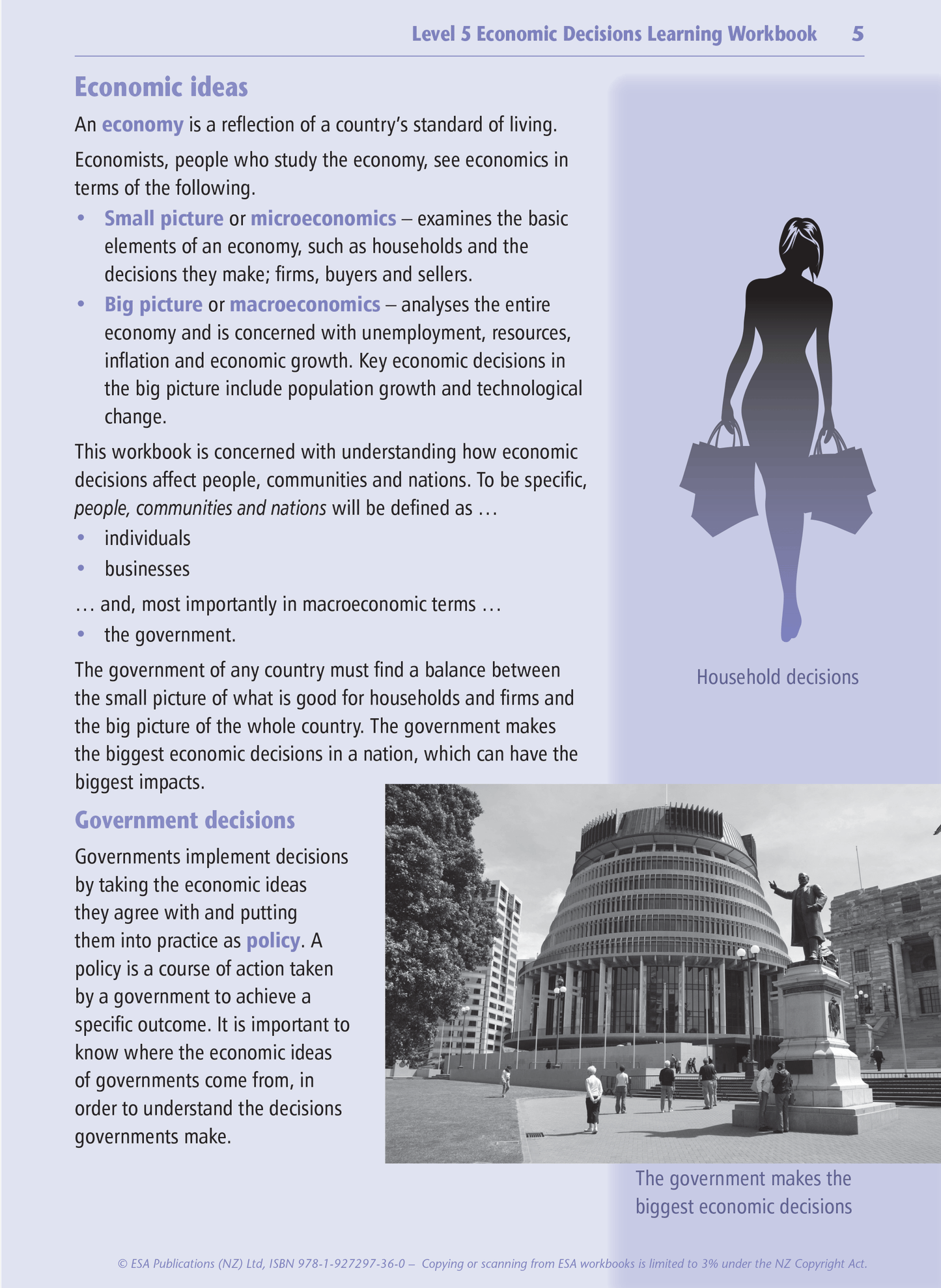 Level 5 Economic Decisions Learning Workbook
