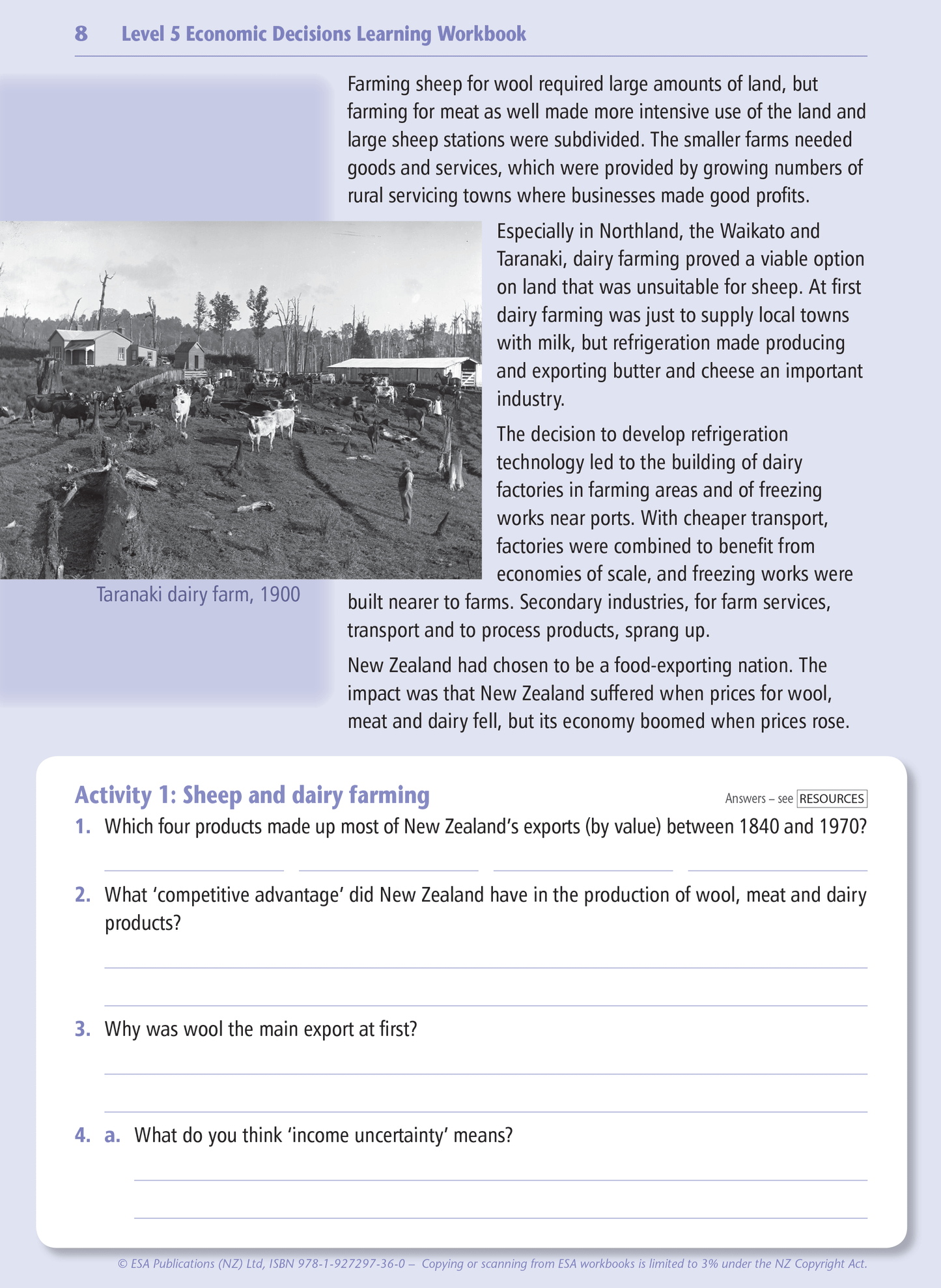 Level 5 Economic Decisions Learning Workbook