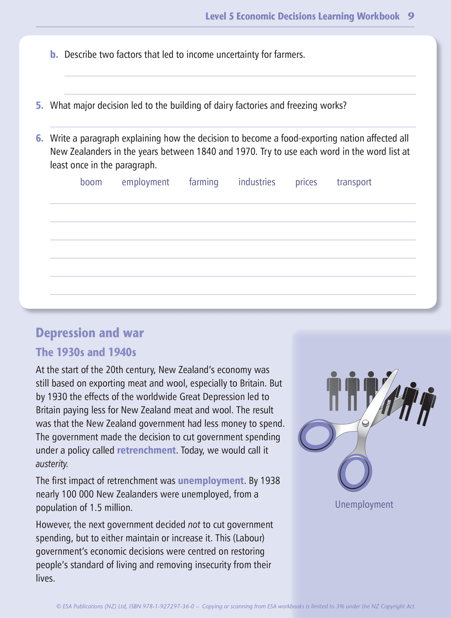 Level 5 Economic Decisions Learning Workbook